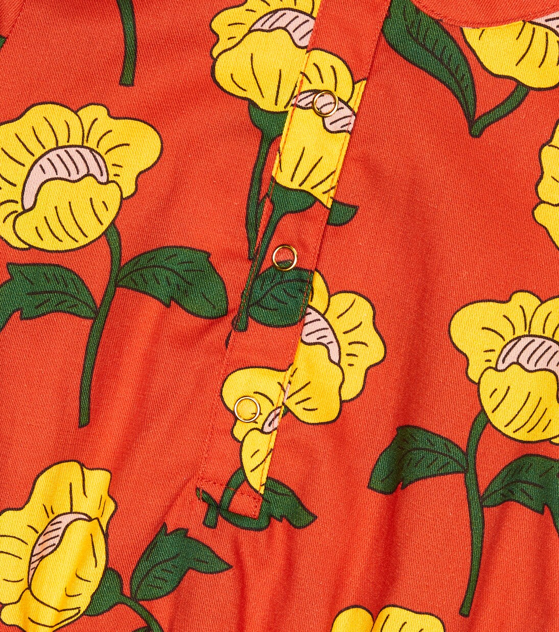 Floral cotton bodysuit | Mini Rodini