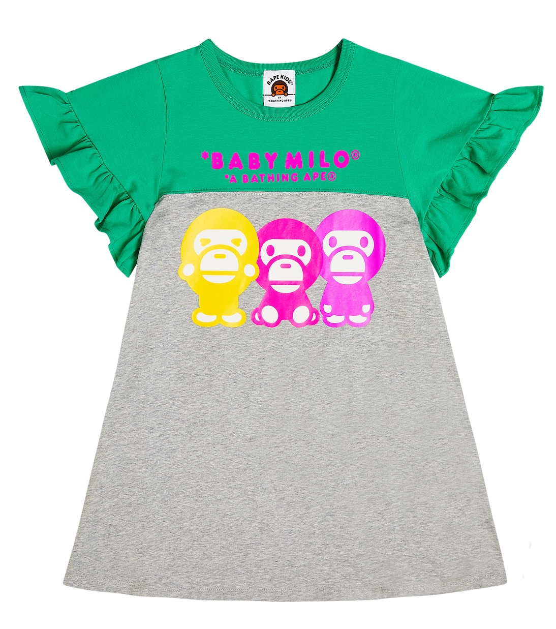Baby Milo® printed cotton-blend dress | BAPE Kids