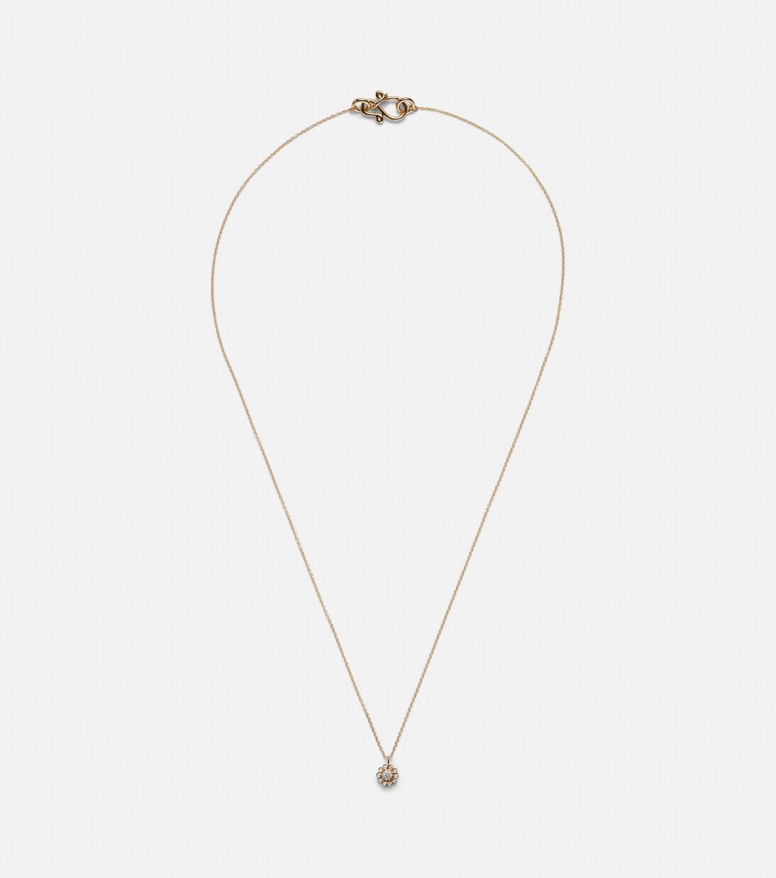 Soleil Simple 18kt gold necklace with diamonds | Sophie Bille Brahe