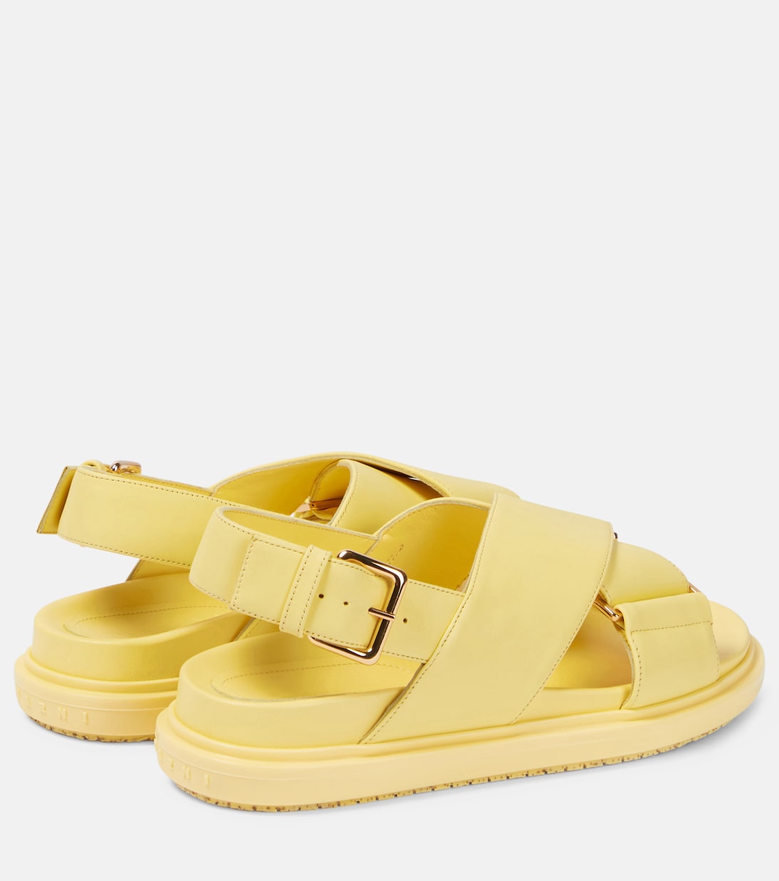 Sandalen Fussbett aus Leder | Marni