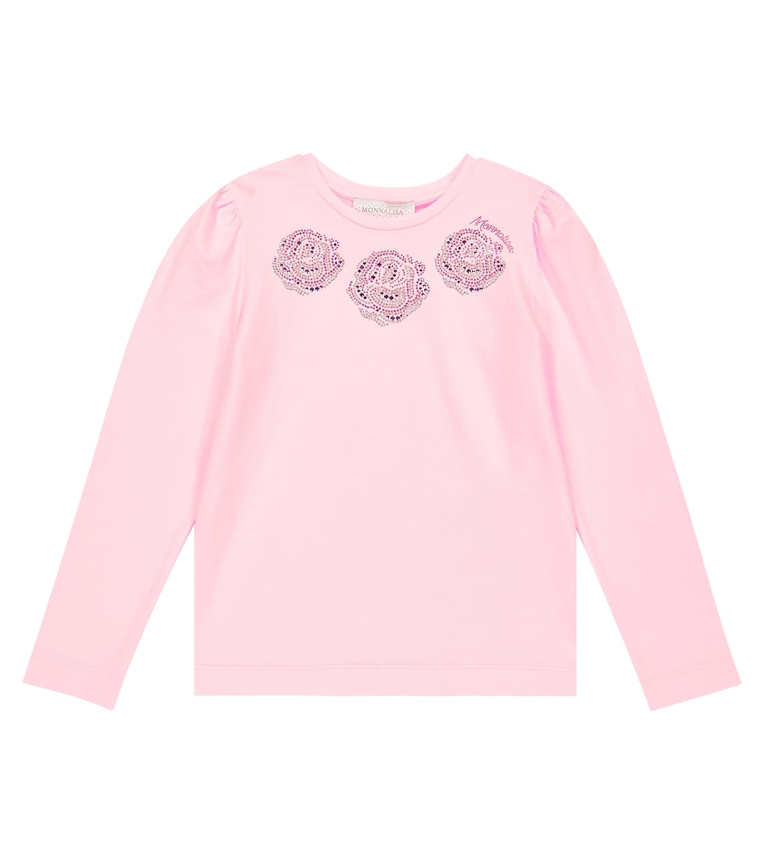 Printed cotton-blend jersey T-shirt | Monnalisa