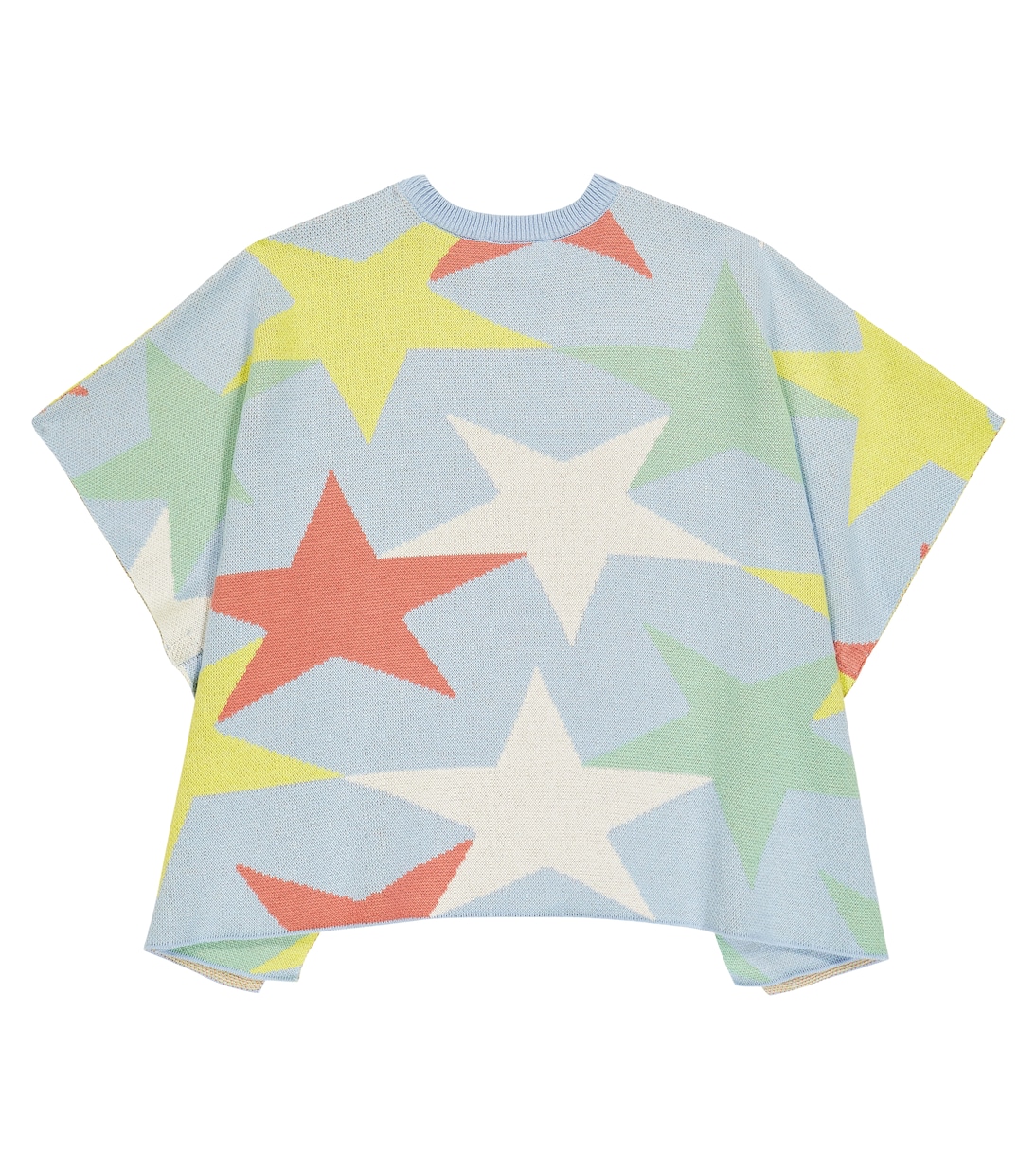 Printed cotton and wool cape | Stella McCartney Kids