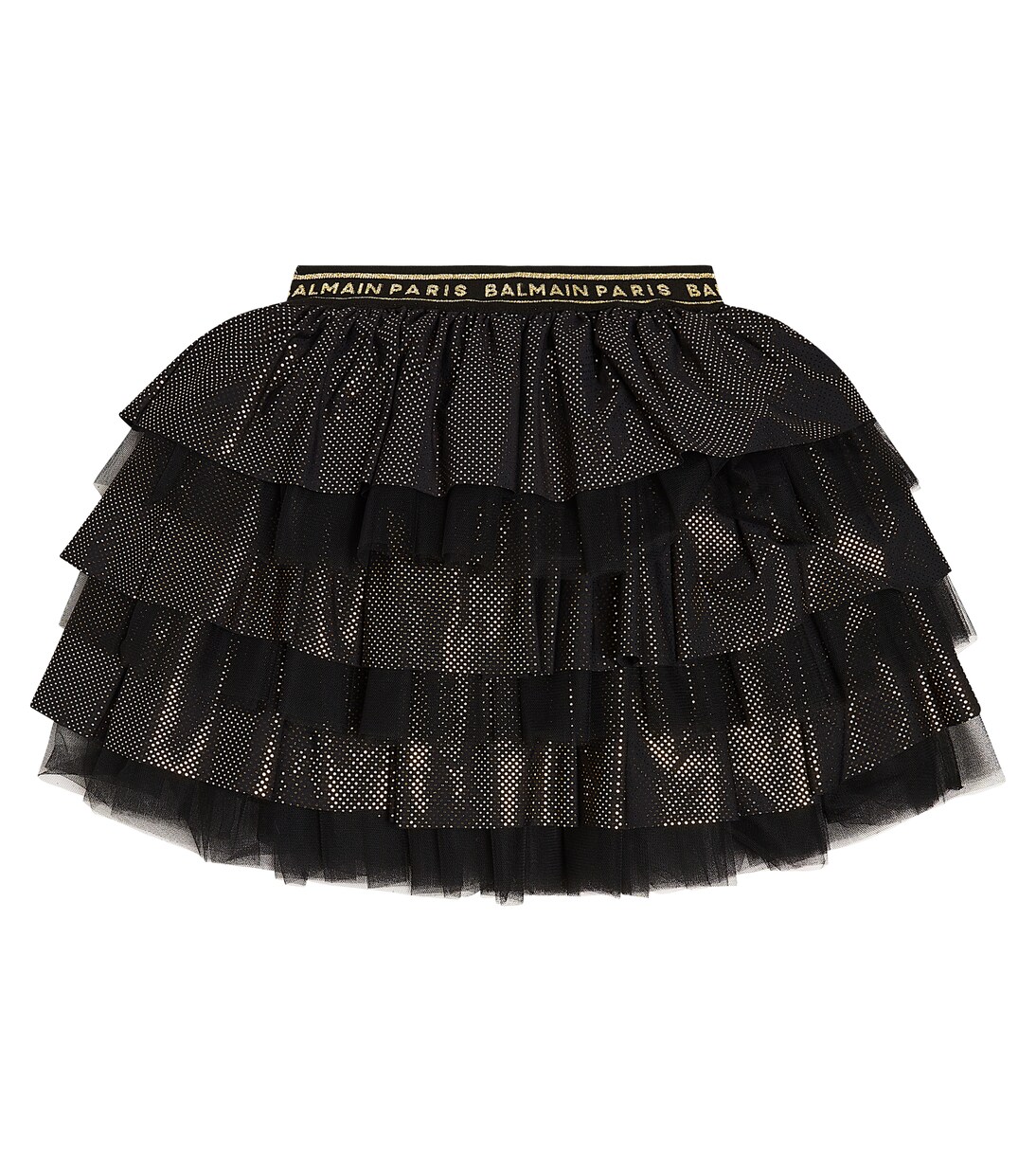 Tiered tulle skirt | Balmain Kids