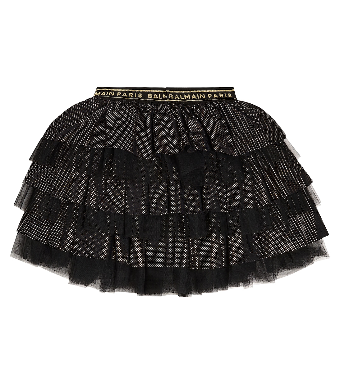 Tiered tulle skirt | Balmain Kids