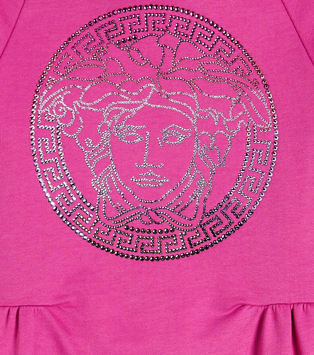 Embellished cotton sweater dress | Versace Kids