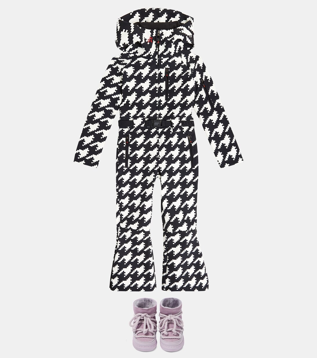 Star checked ski suit | Perfect Moment Kids