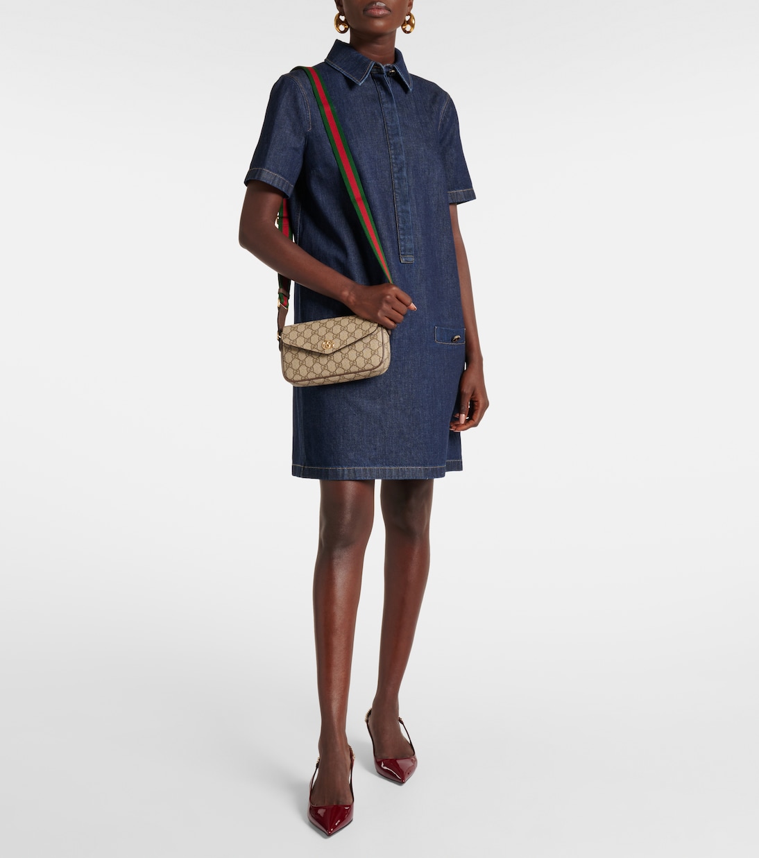 Borsa a tracolla Ophidia GG Mini in canvas | Gucci