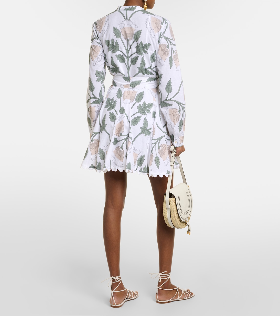 Miniabito in cotone con stampa floreale | Juliet Dunn