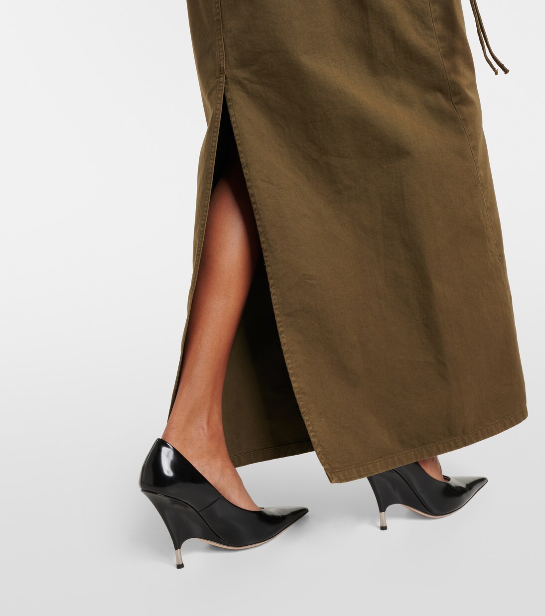 Denim cargo maxi skirt  | Blumarine