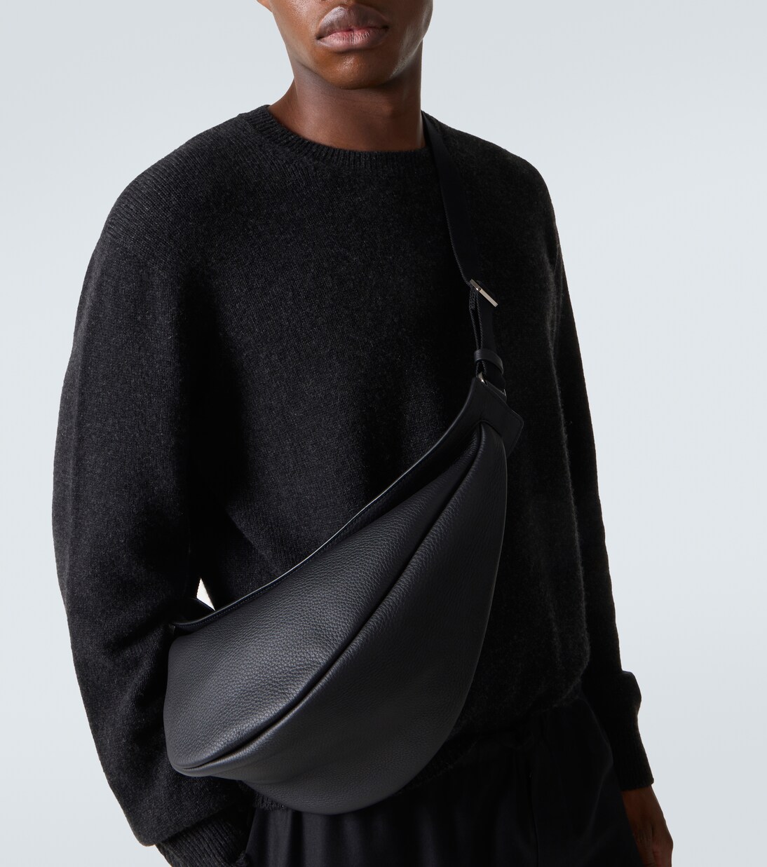 Slouchy Banana Large leather crossbody bag | The Row