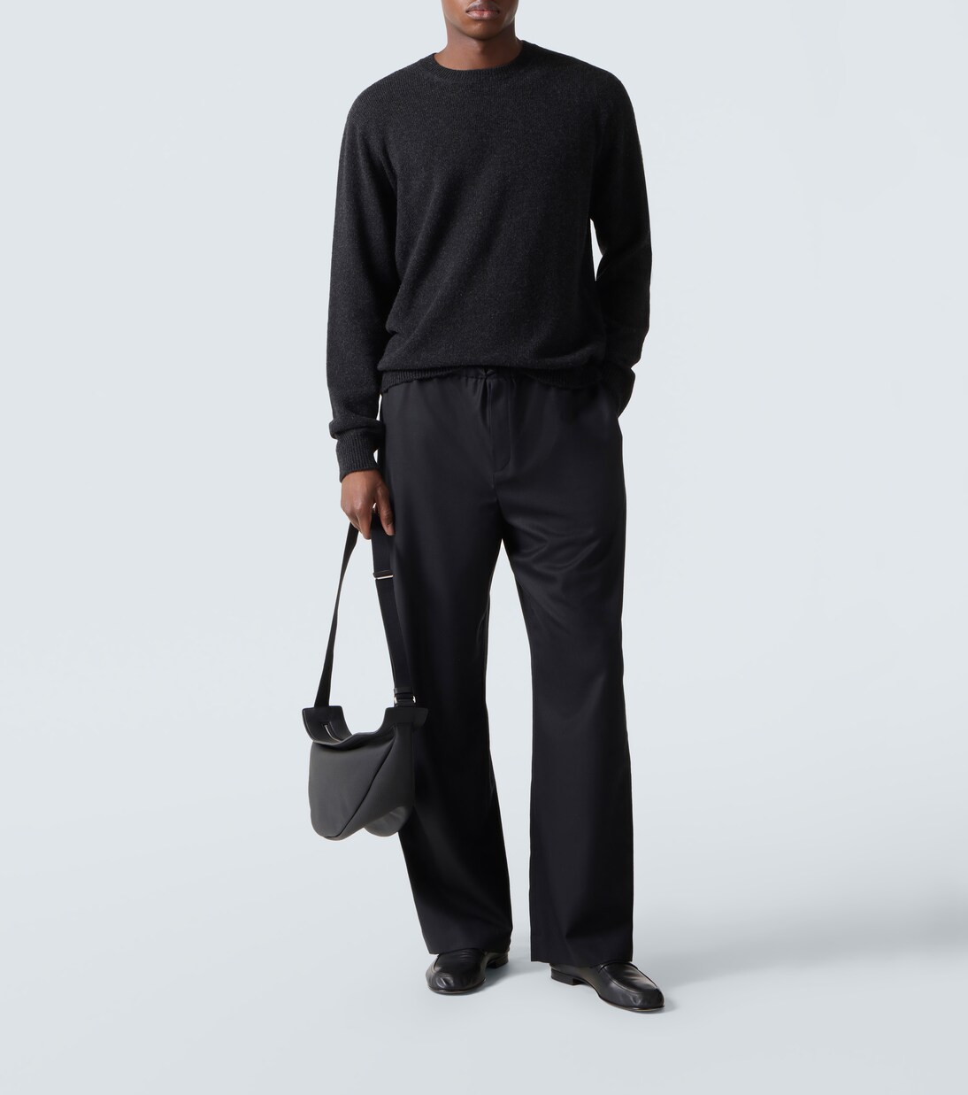 Slouchy Banana Large leather crossbody bag | The Row