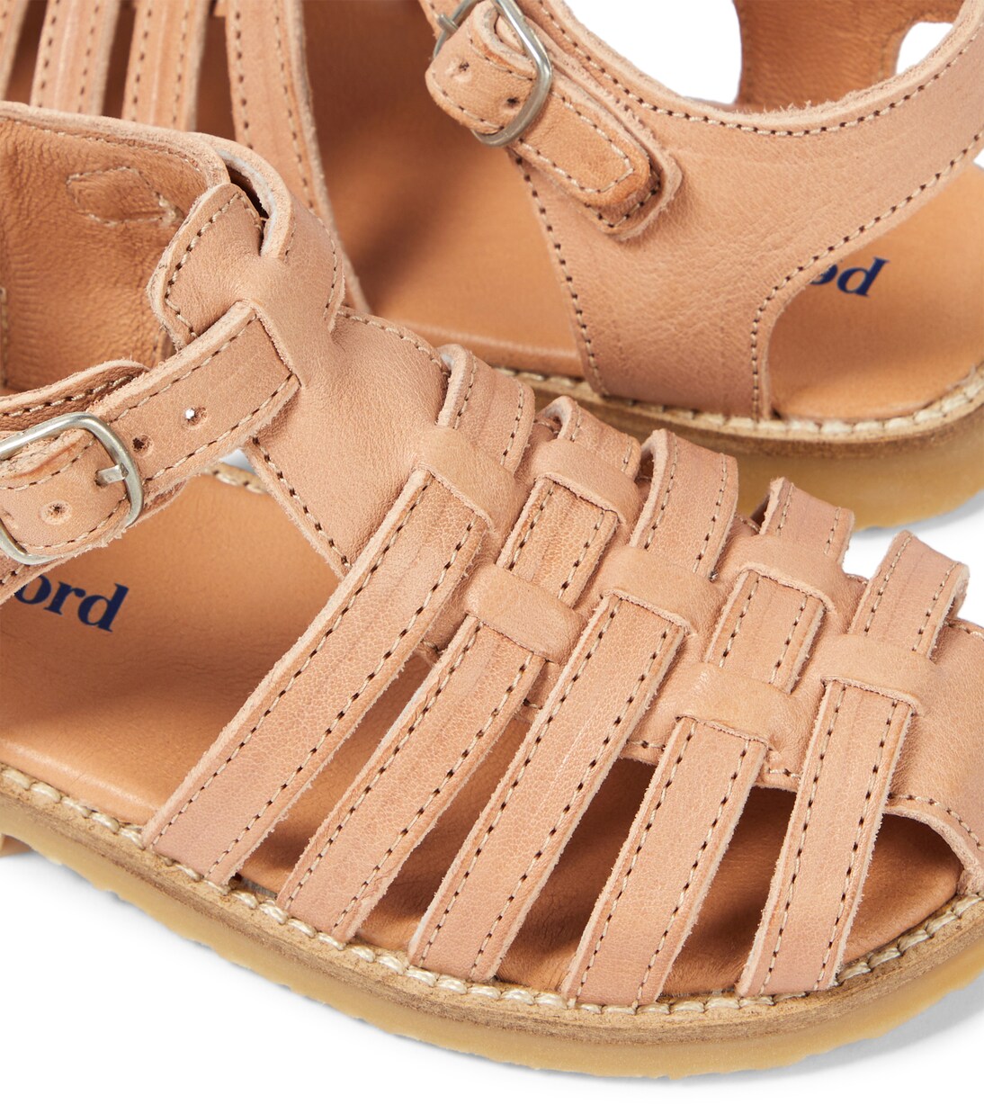 Braided leather sandals | Petit Nord
