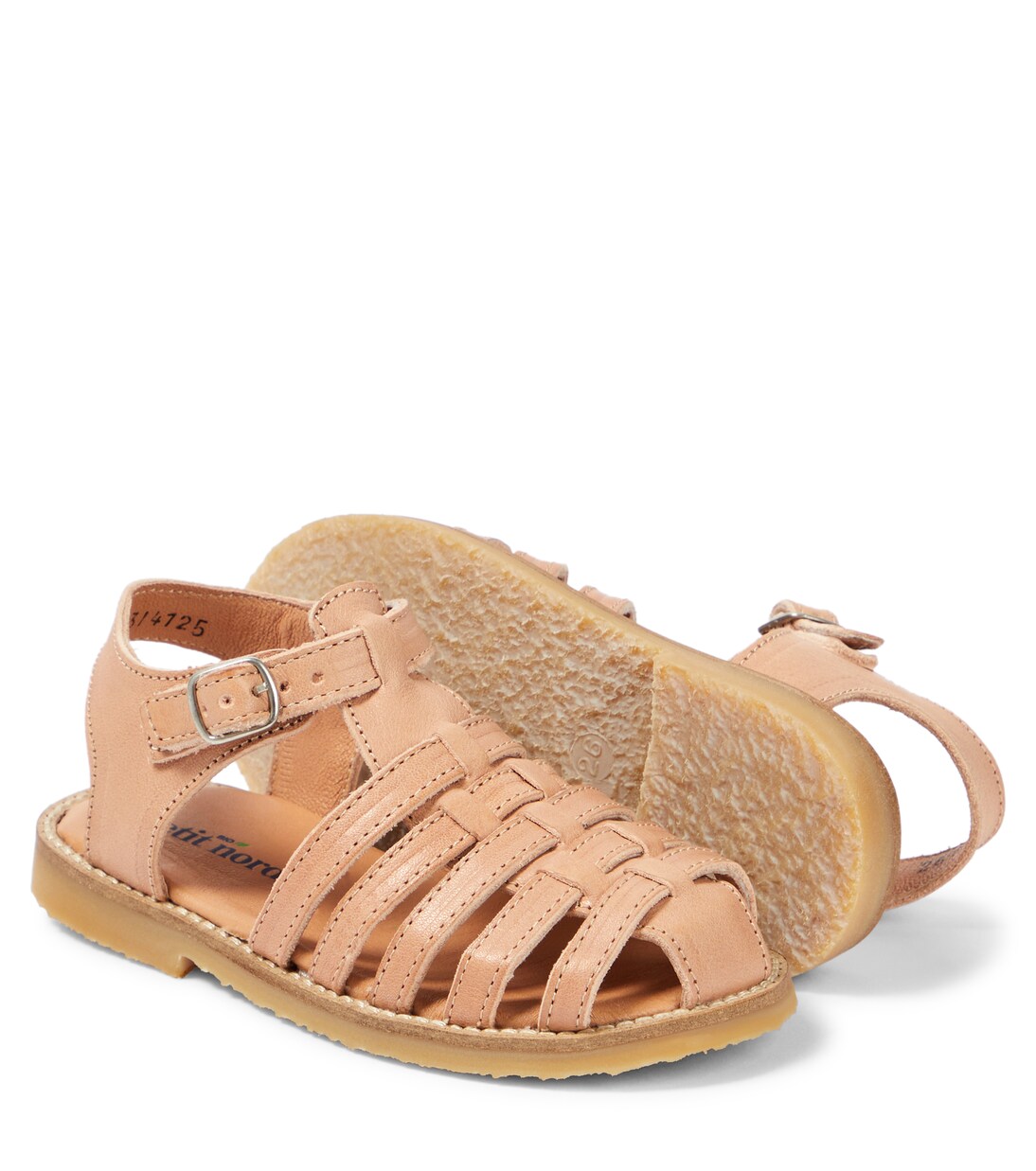 Braided leather sandals | Petit Nord