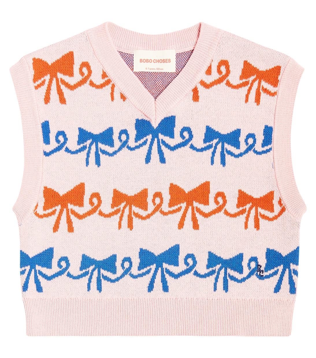 Cotton jacquard sweater vest | Bobo Choses