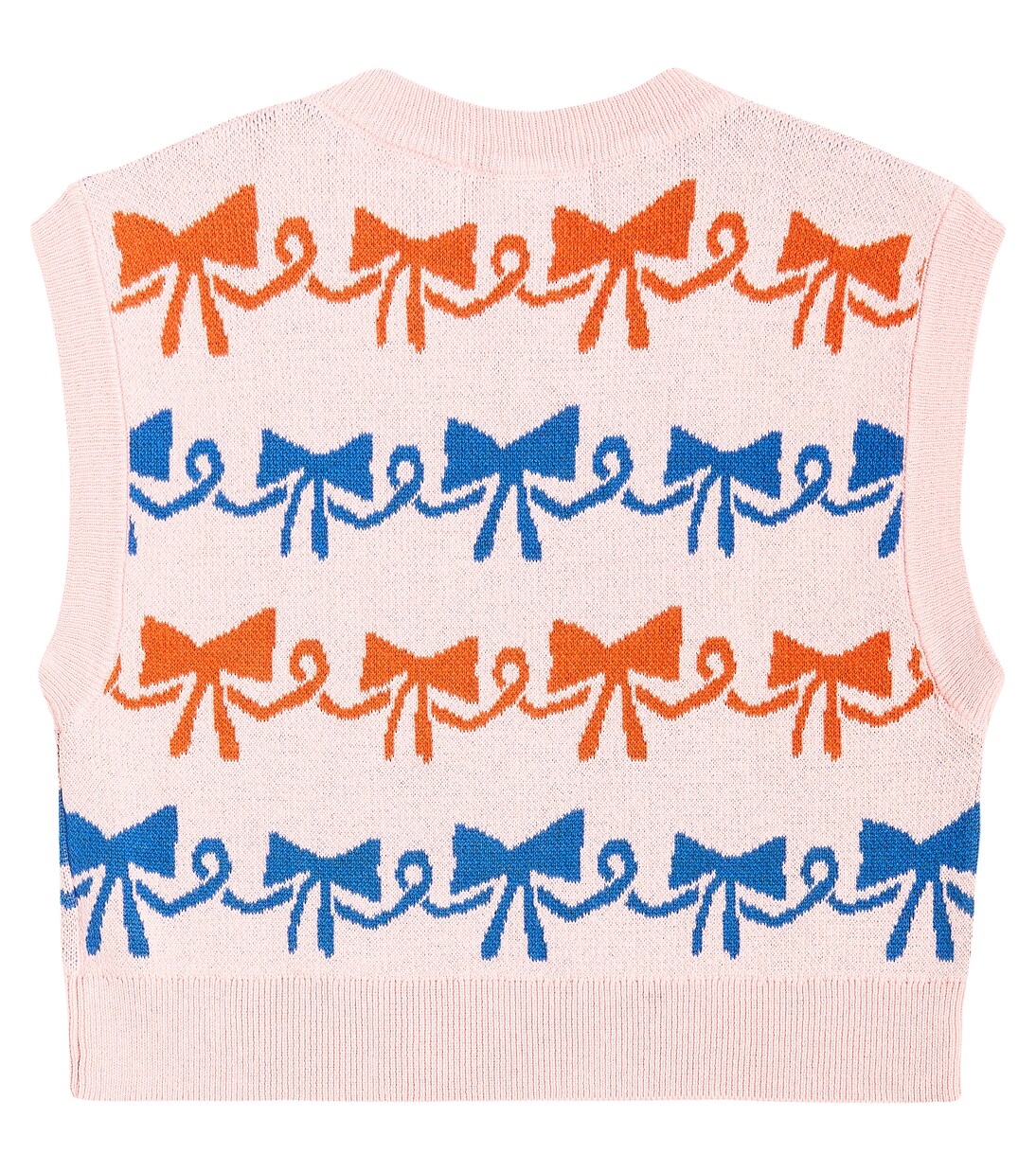 Cotton jacquard sweater vest | Bobo Choses
