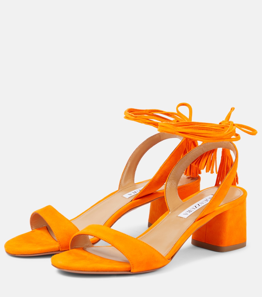 Alu tasseled suede sandals | Aquazzura