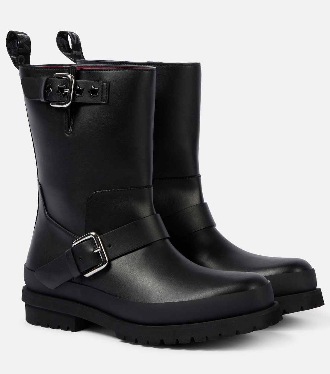 Trace faux leather biker boots | Stella McCartney