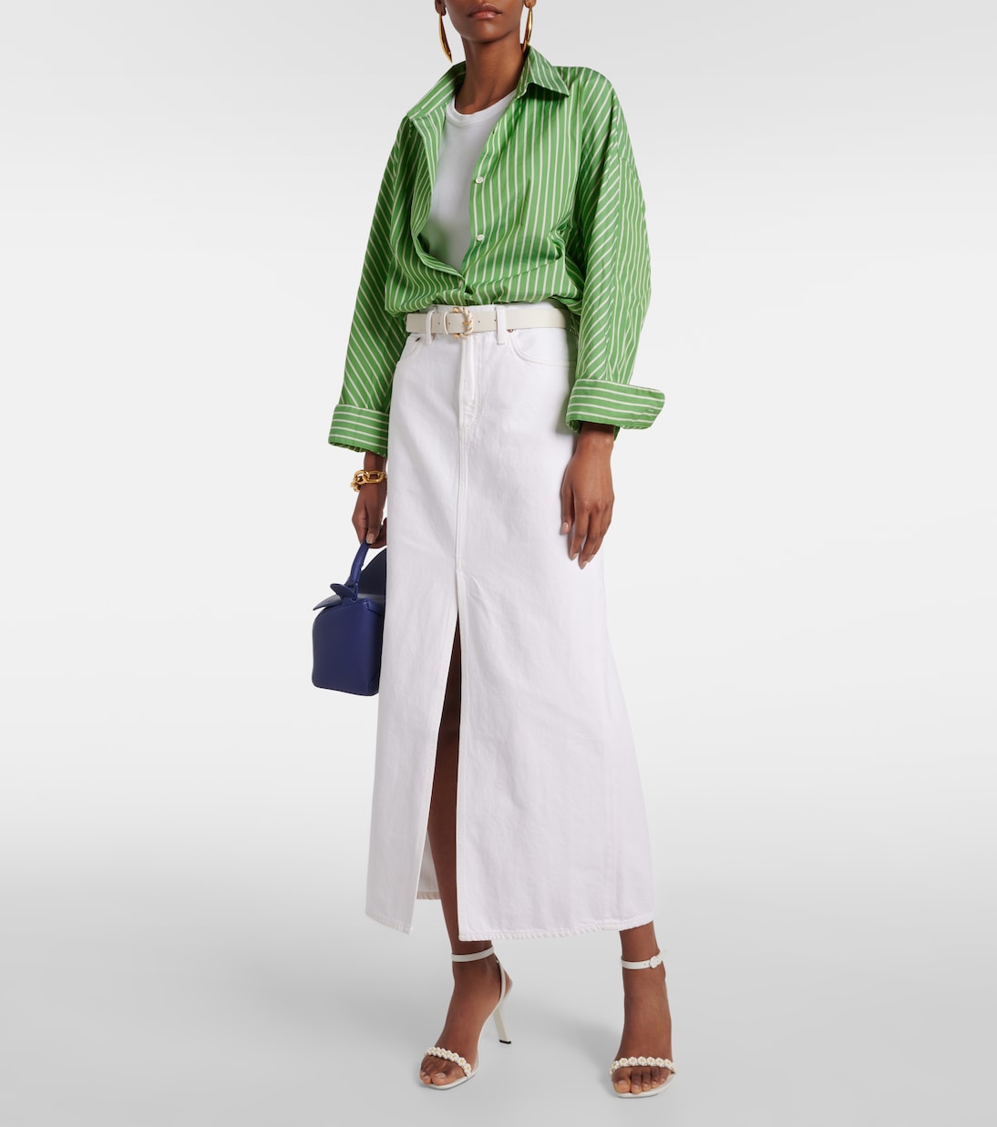 Leif denim maxi skirt | Agolde