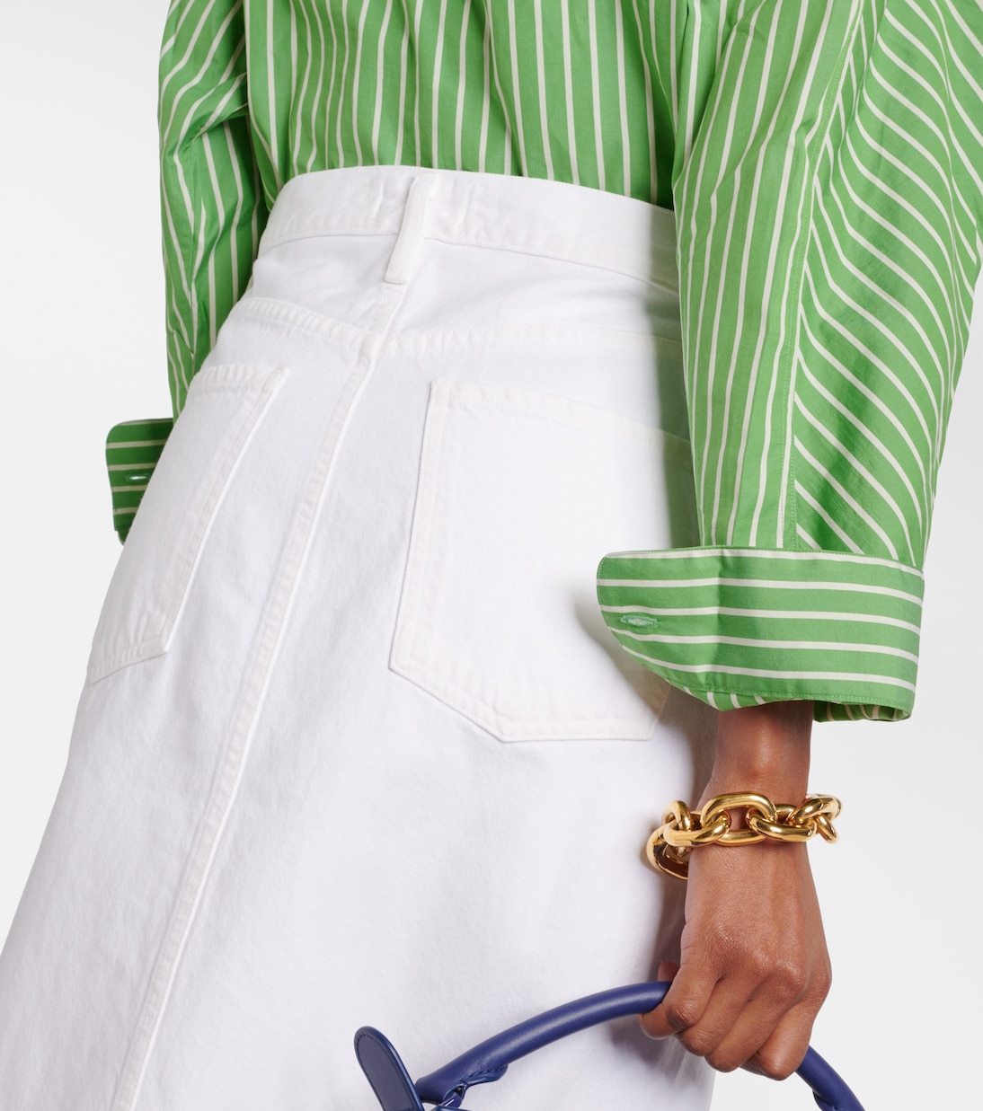 Leif denim maxi skirt | Agolde