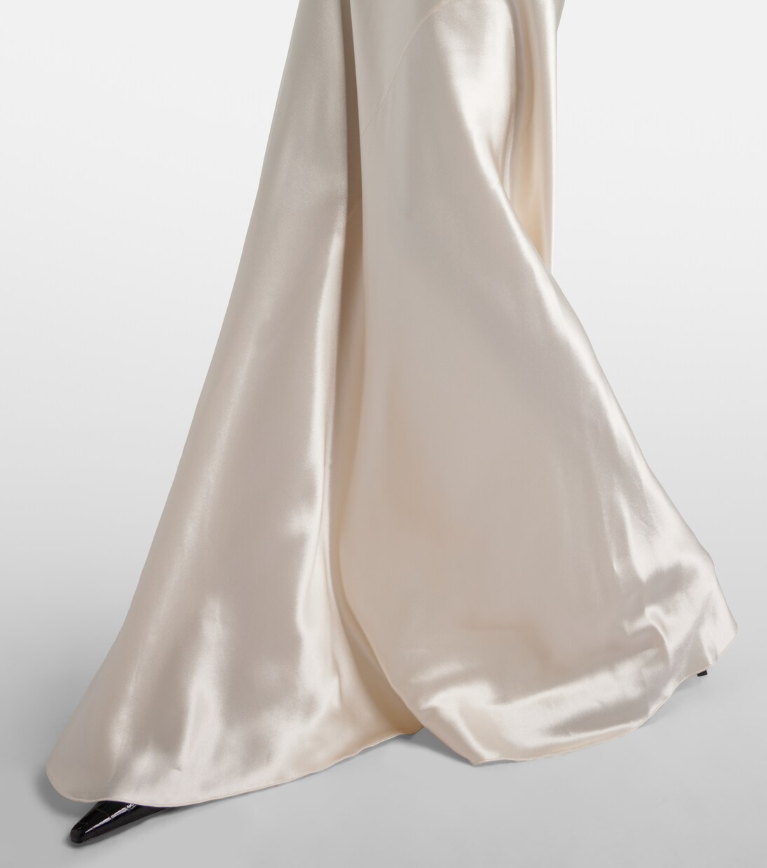 Halterneck satin gown | Saint Laurent