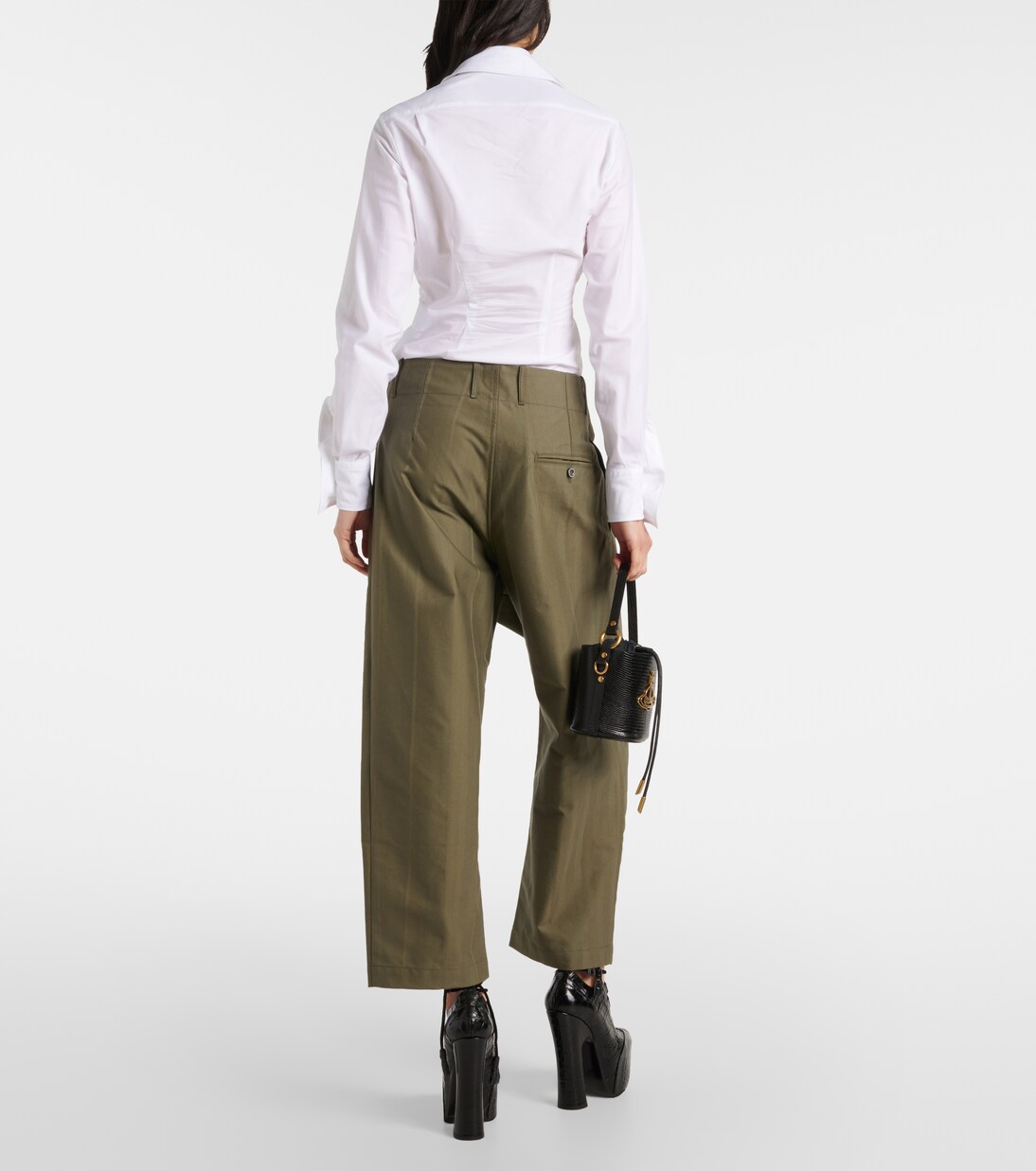Pantalon ample Alien raccourci en coton | Vivienne Westwood