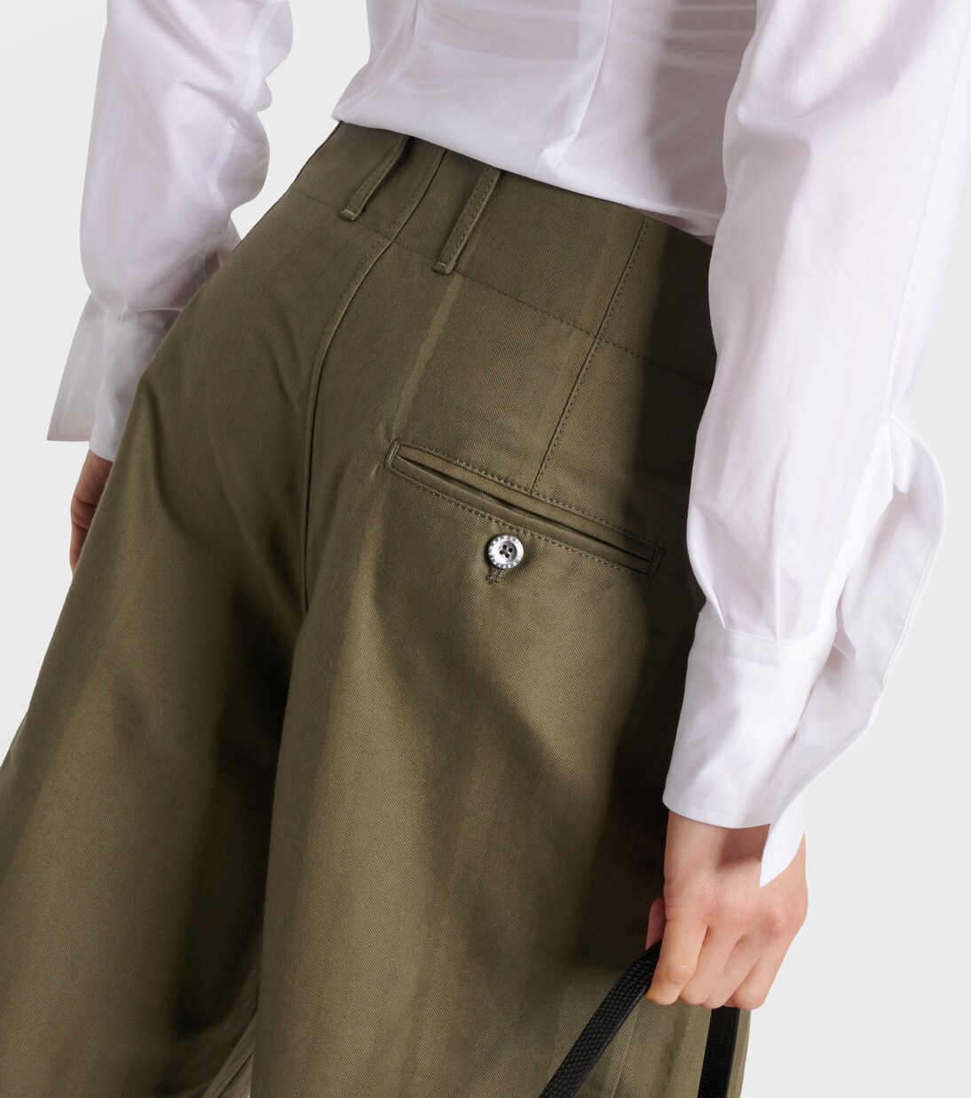 Pantalon ample Alien raccourci en coton | Vivienne Westwood