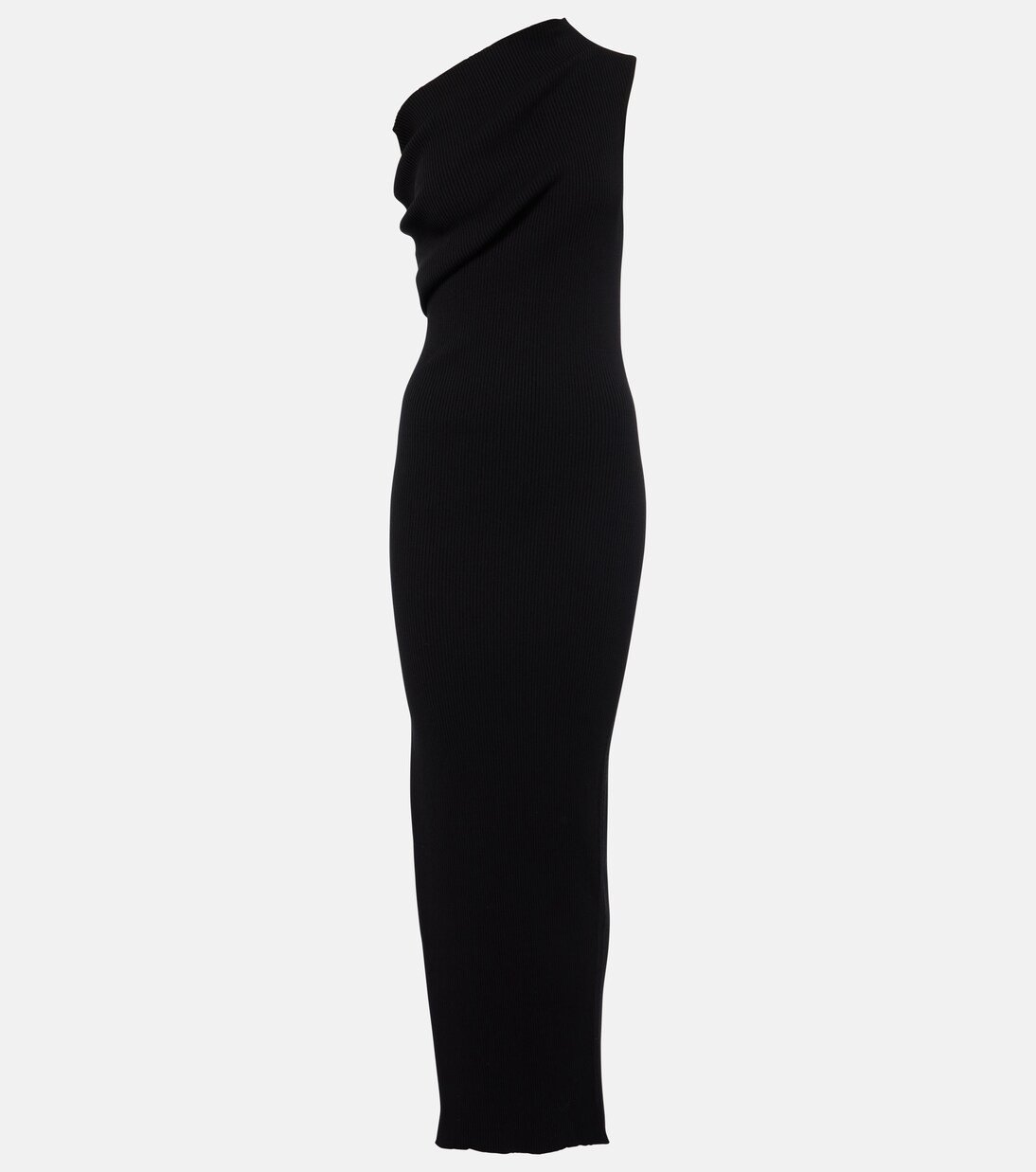 One-shoulder jersey maxi dress | Rick Owens