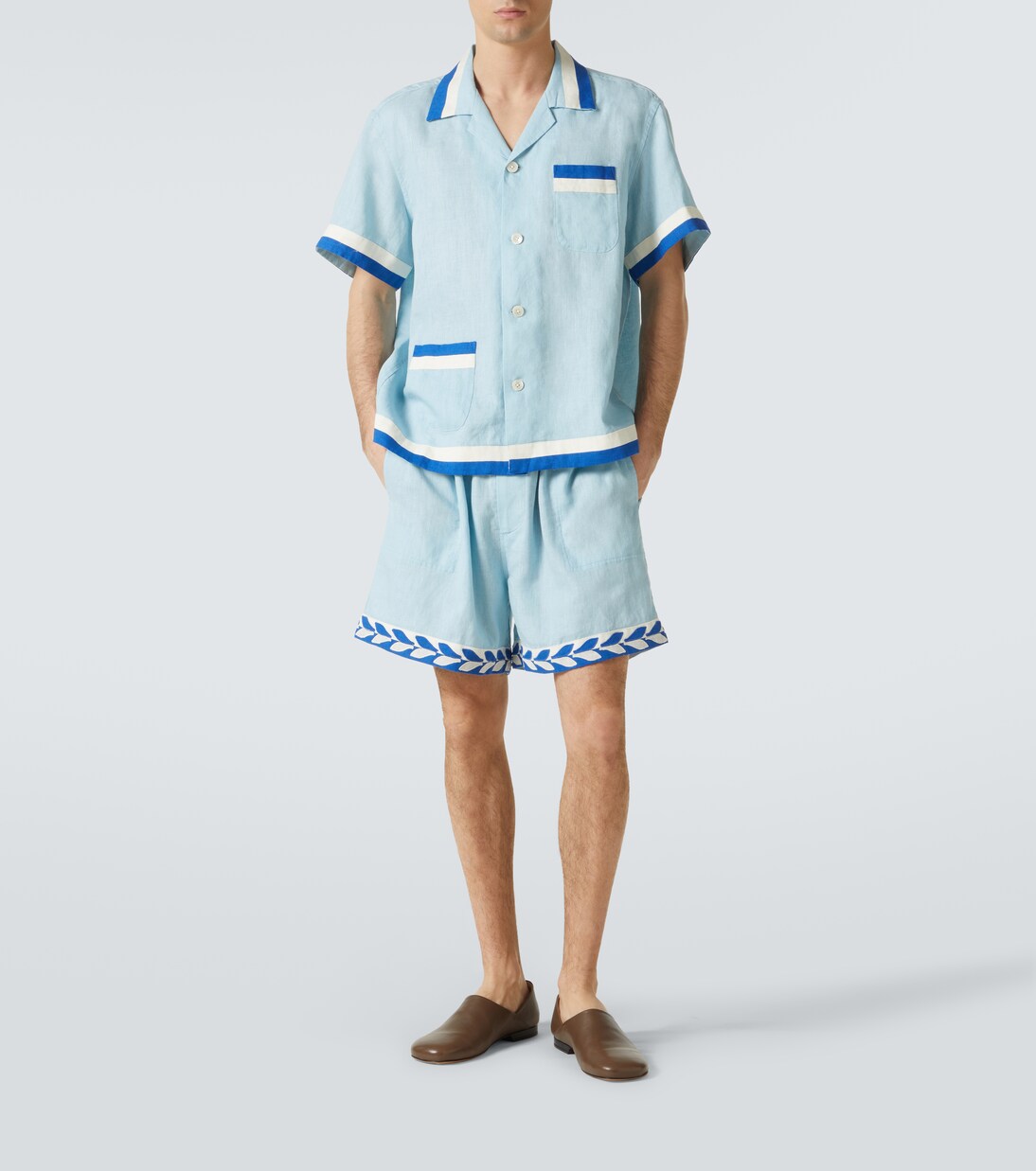 Hemd Seedling Stripe aus Leinen | Bode