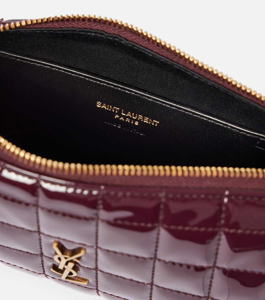 Cassandre matelassé faux leather pouch | Saint Laurent