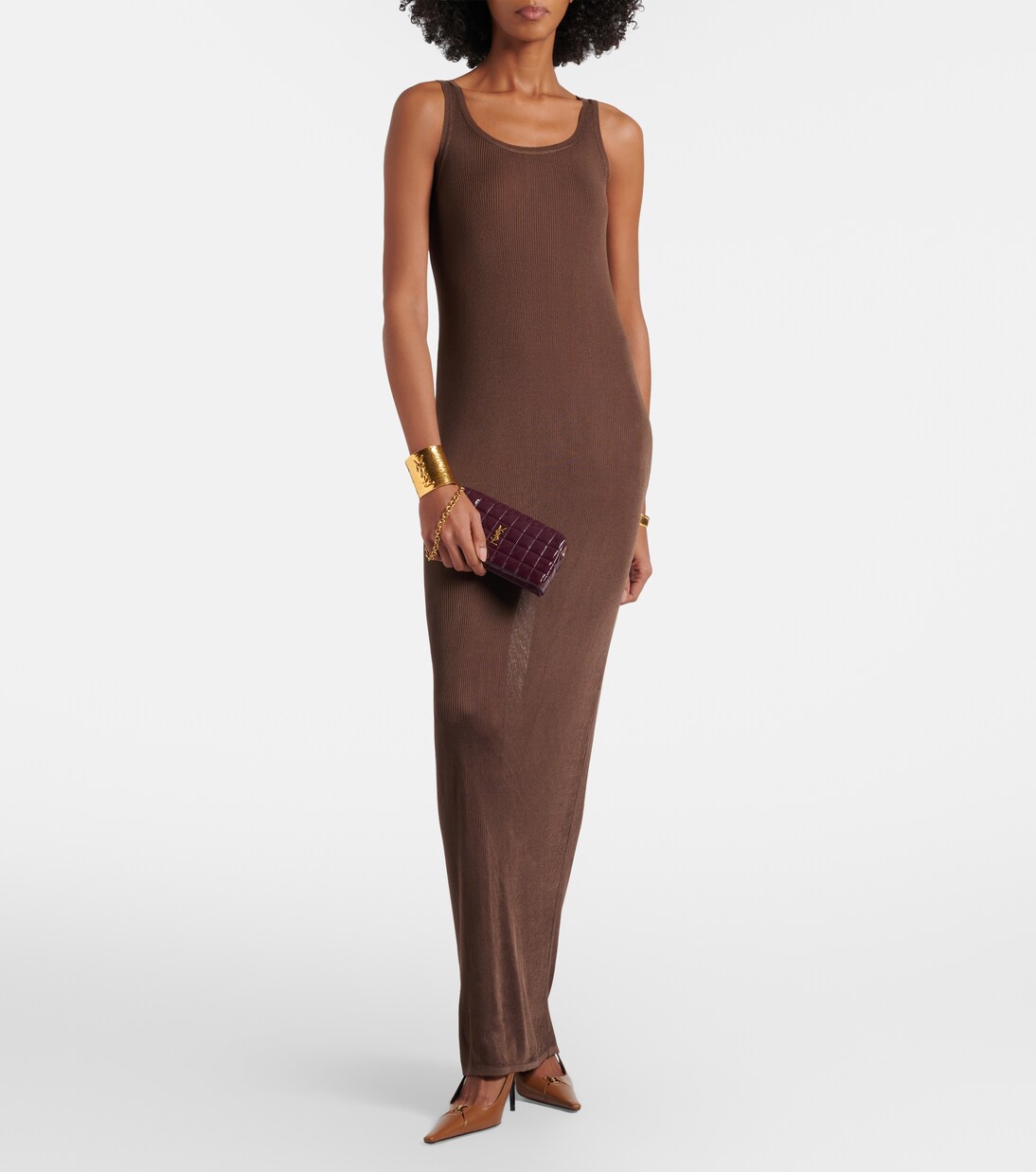 Cassandre matelassé faux leather pouch | Saint Laurent