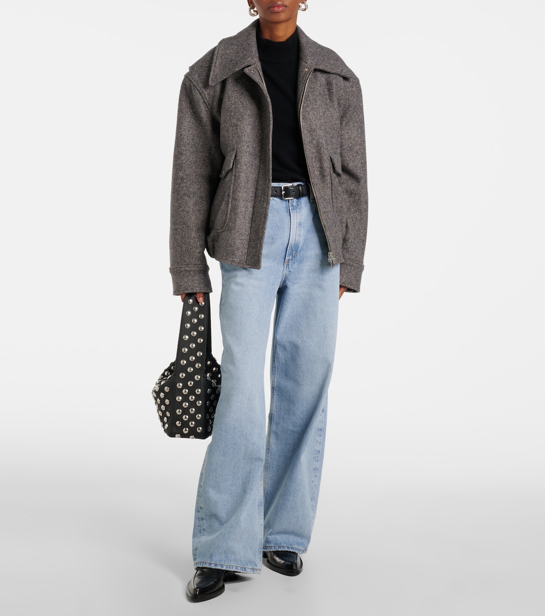 Mid-Rise Wide-Leg Jeans Low Curve | Agolde