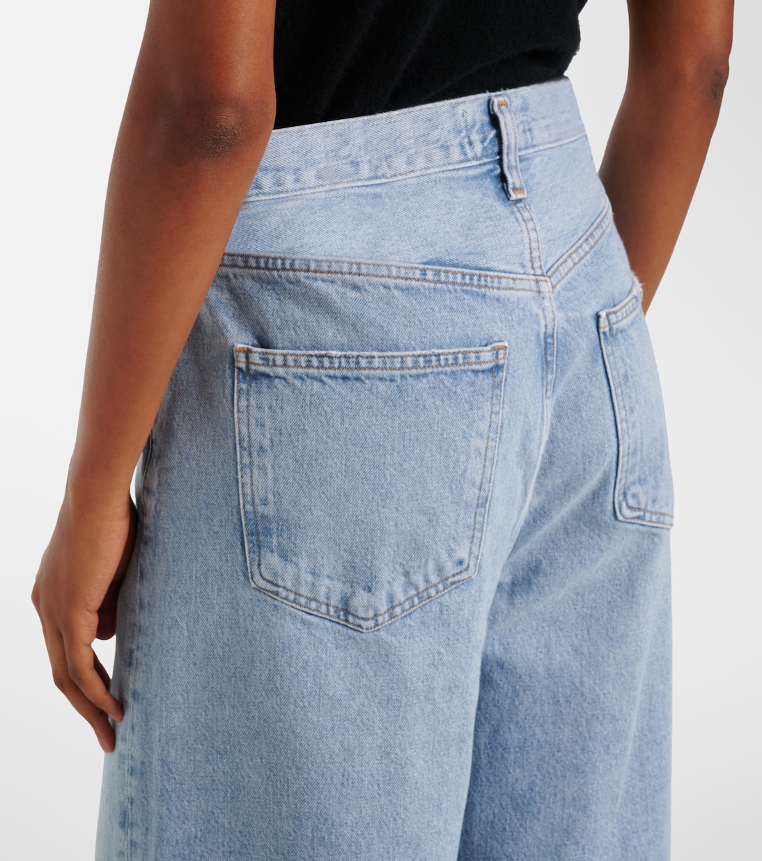 Mid-Rise Wide-Leg Jeans Low Curve | Agolde