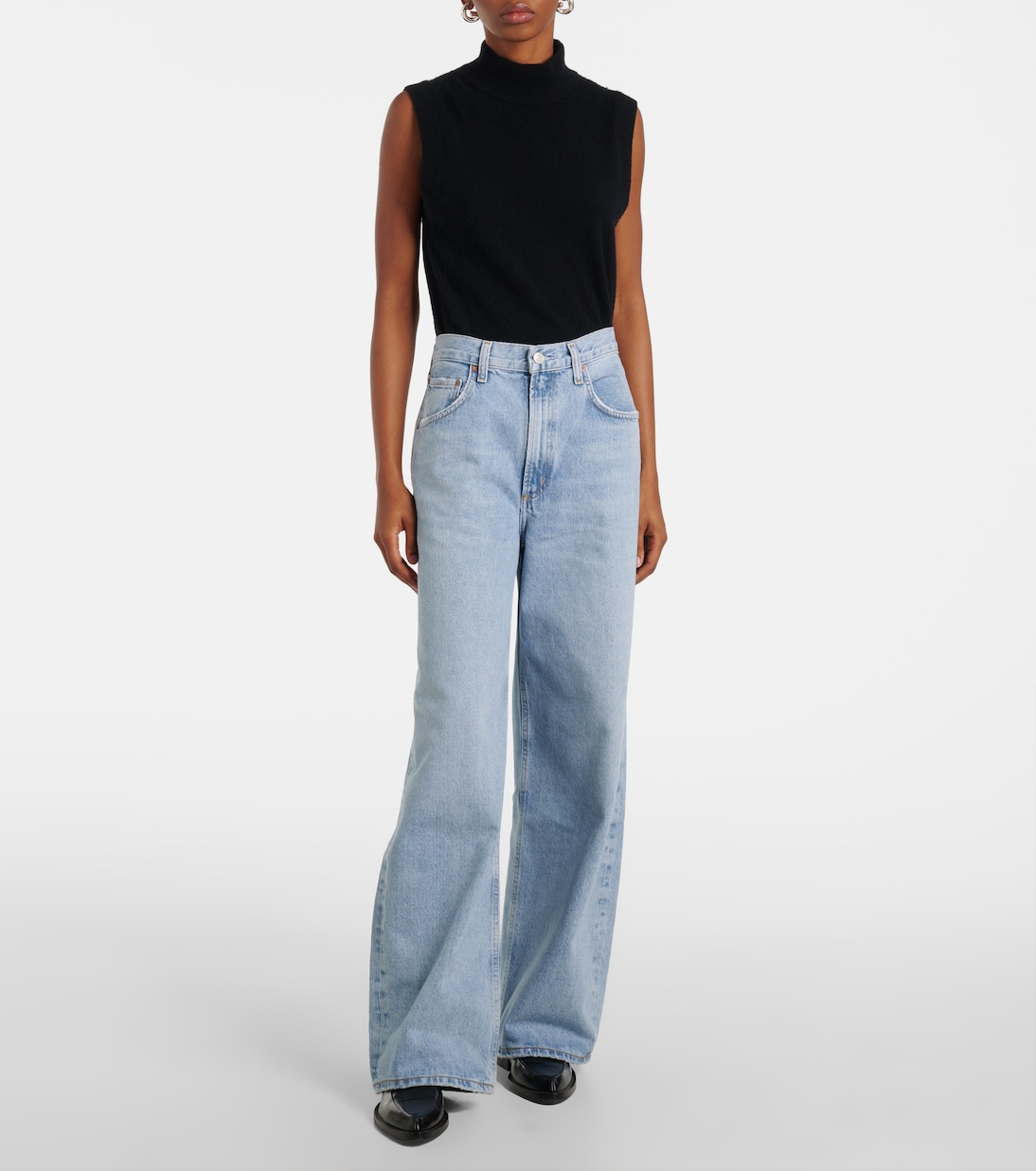 Mid-Rise Wide-Leg Jeans Low Curve | Agolde