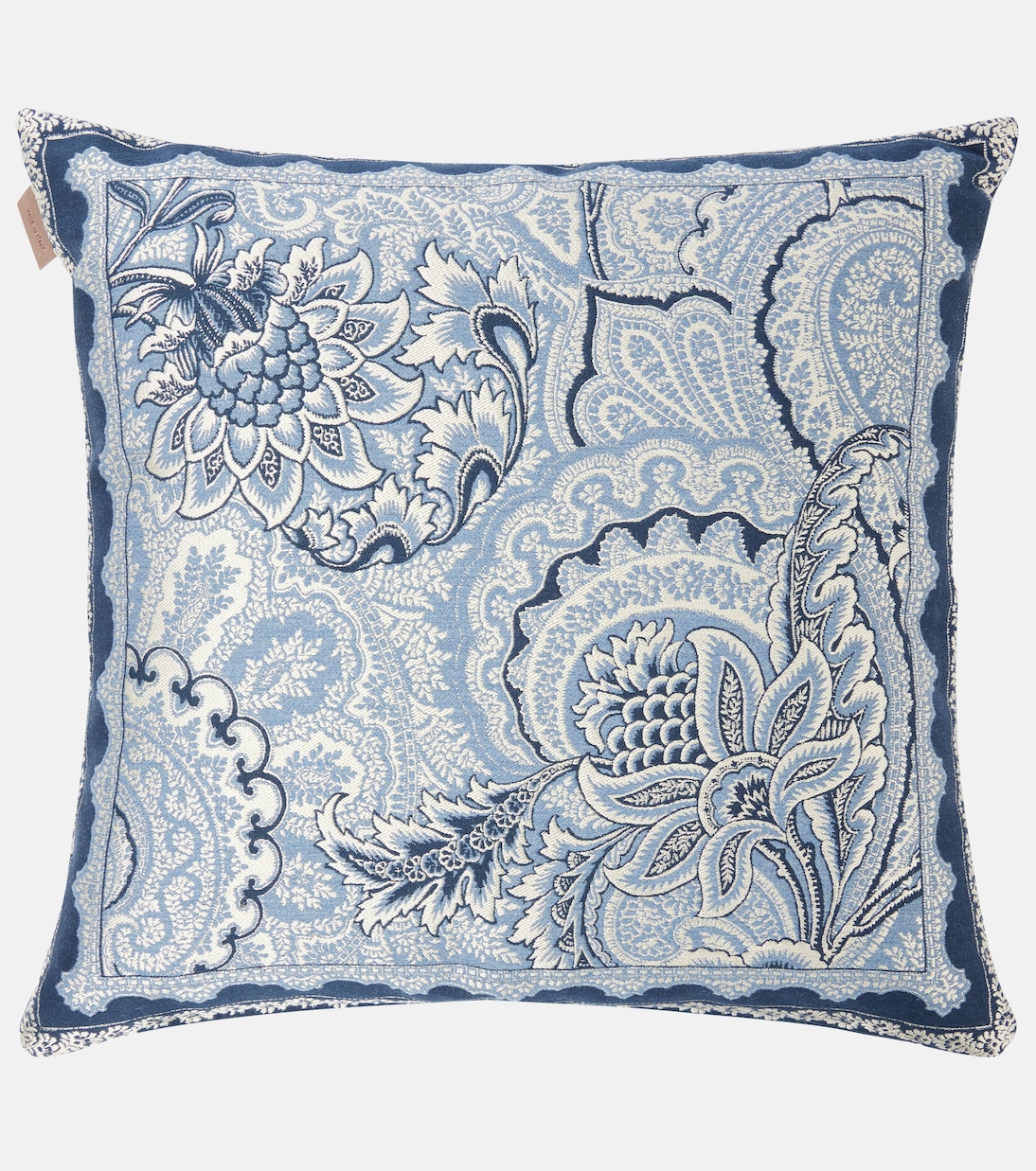 Bloom embroidered cotton-blend cushion | Etro