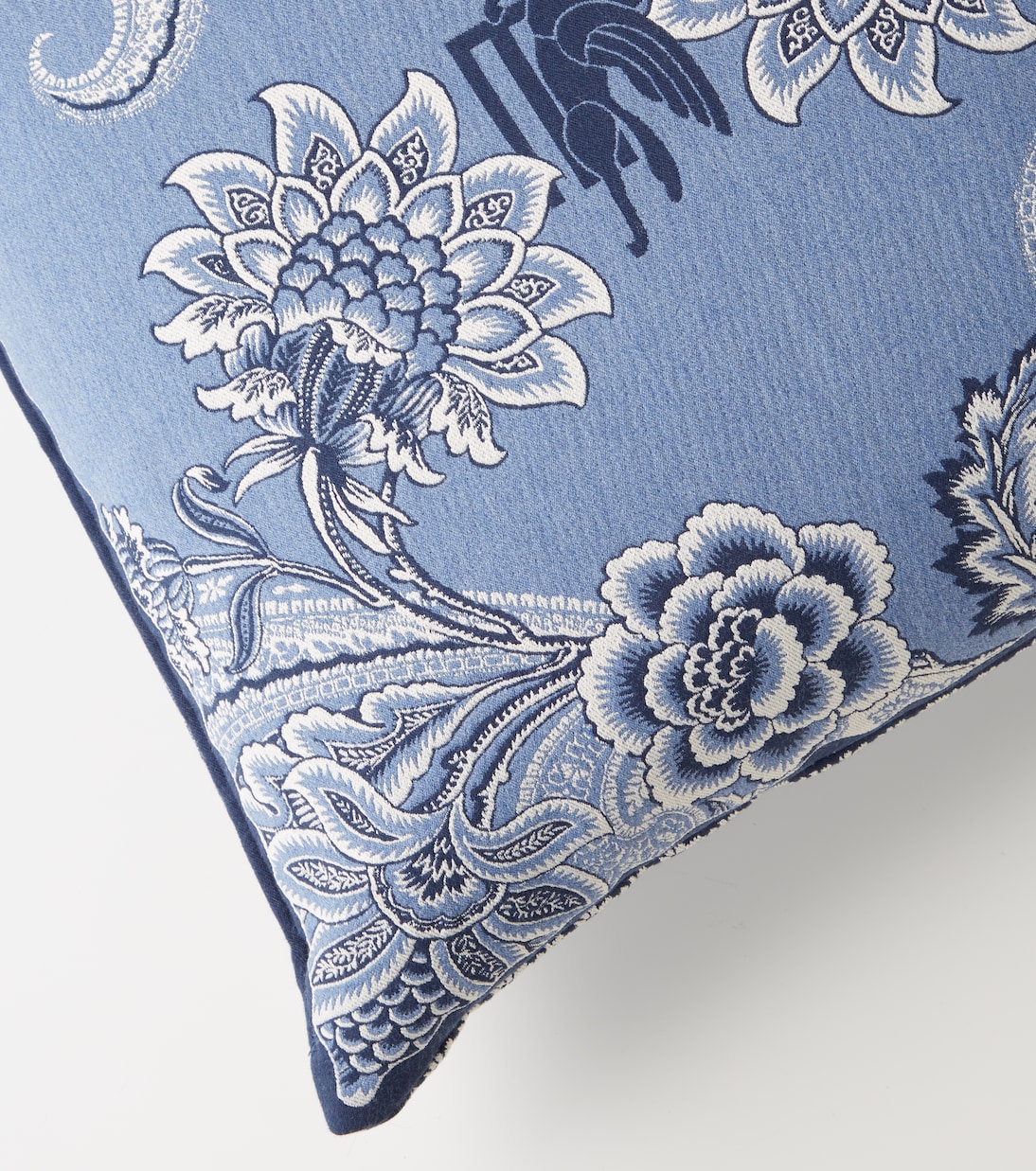 Bloom embroidered cotton-blend cushion | Etro