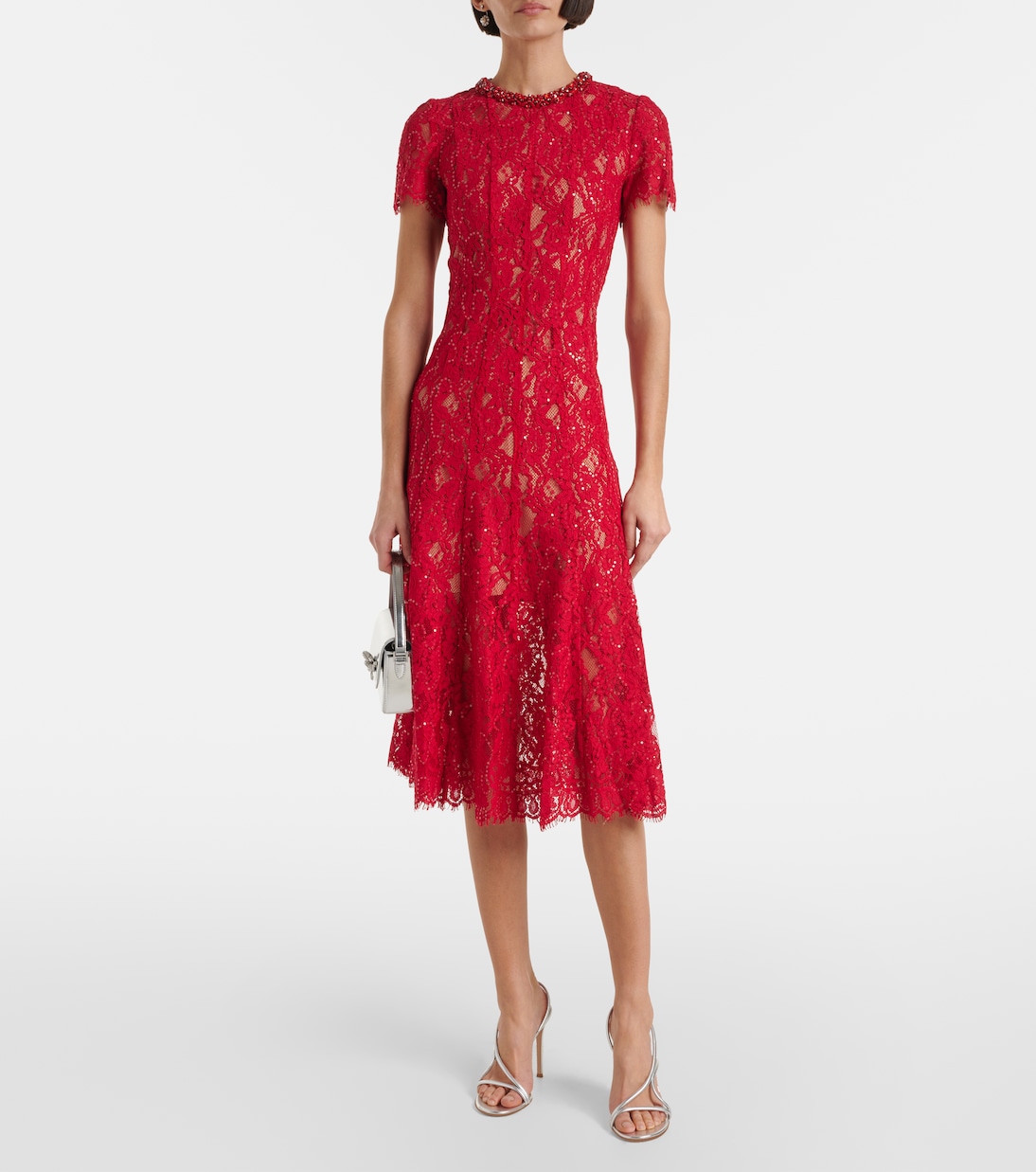 Verziertes Midikleid | Self-Portrait