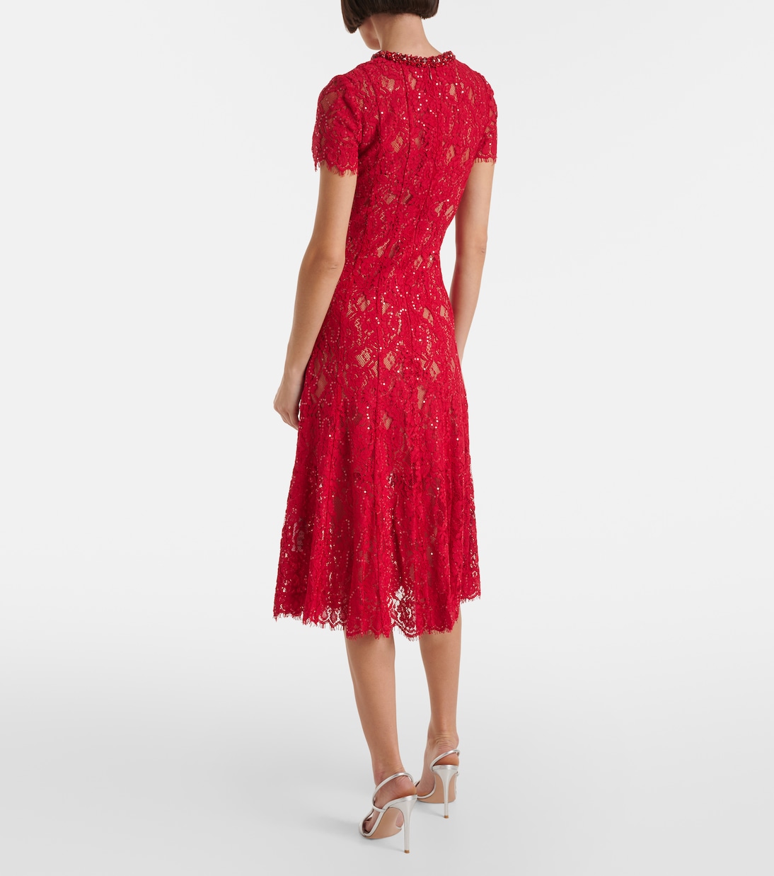 Verziertes Midikleid | Self-Portrait