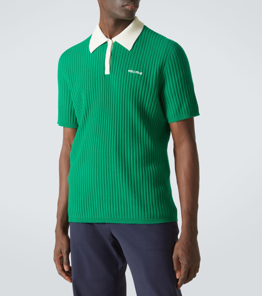 Cashmere polo sweater | Miu Miu