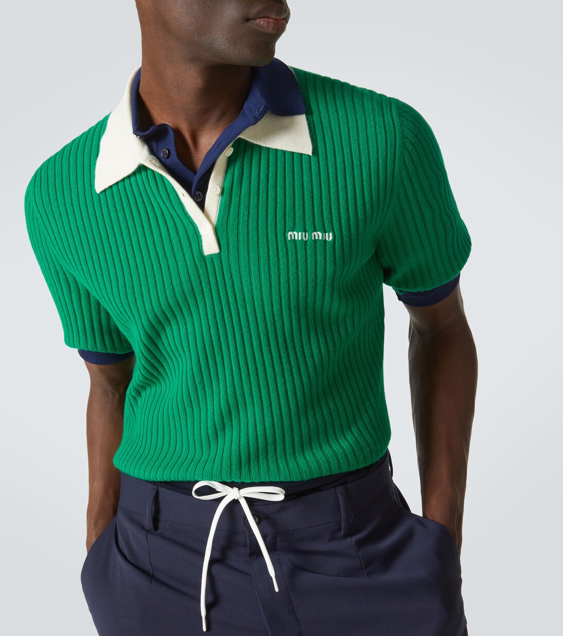 Cashmere polo sweater | Miu Miu