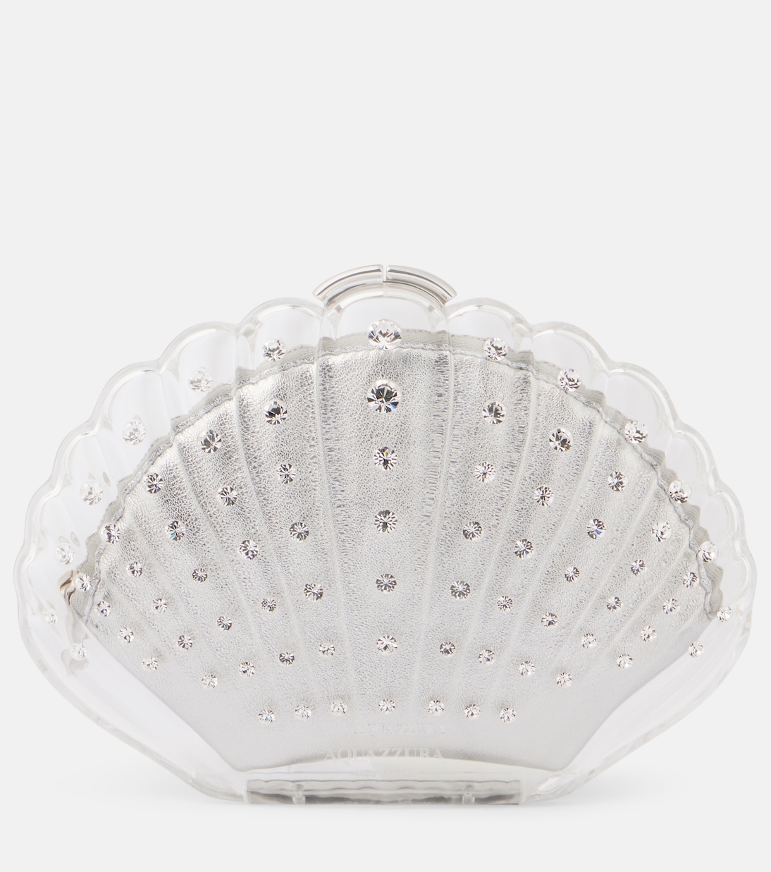 Clutch Crystal Shell con cristalli | Aquazzura
