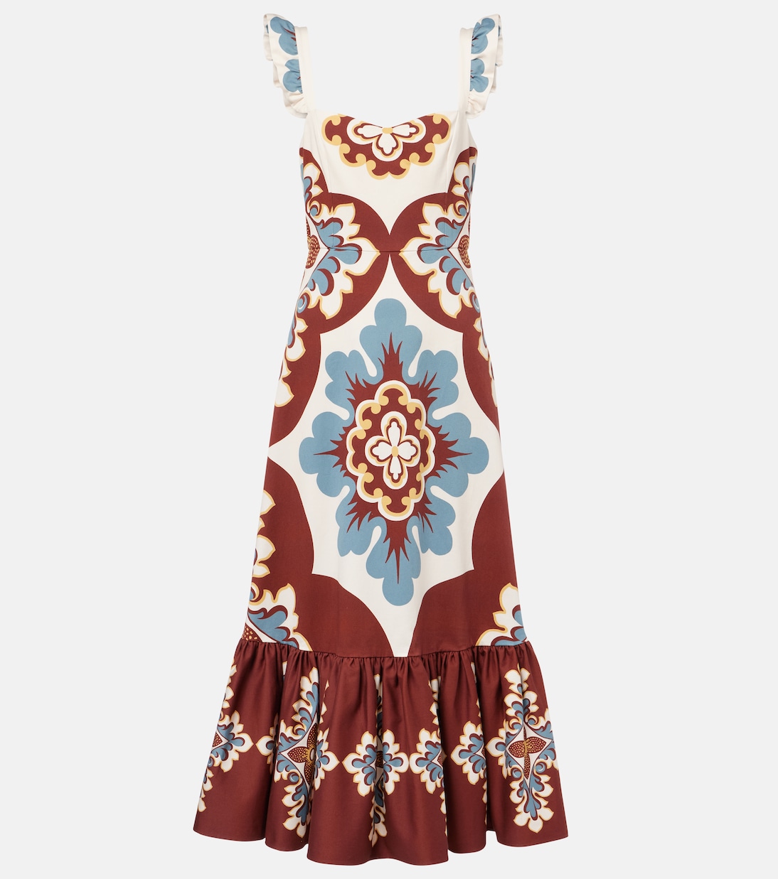 Midikleid Gingerbread aus einem Baumwollgemisch | La DoubleJ