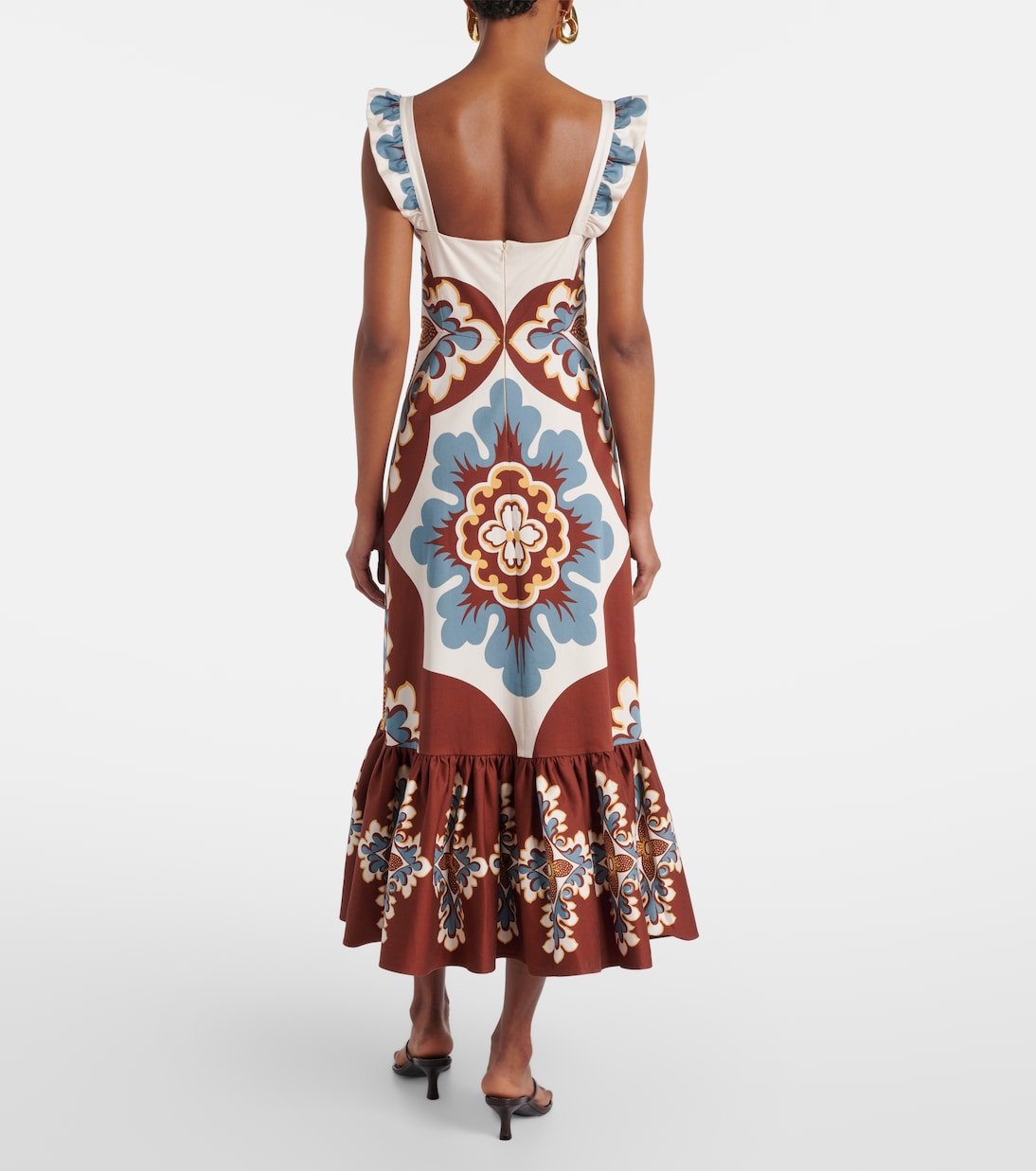 Midikleid Gingerbread aus einem Baumwollgemisch | La DoubleJ