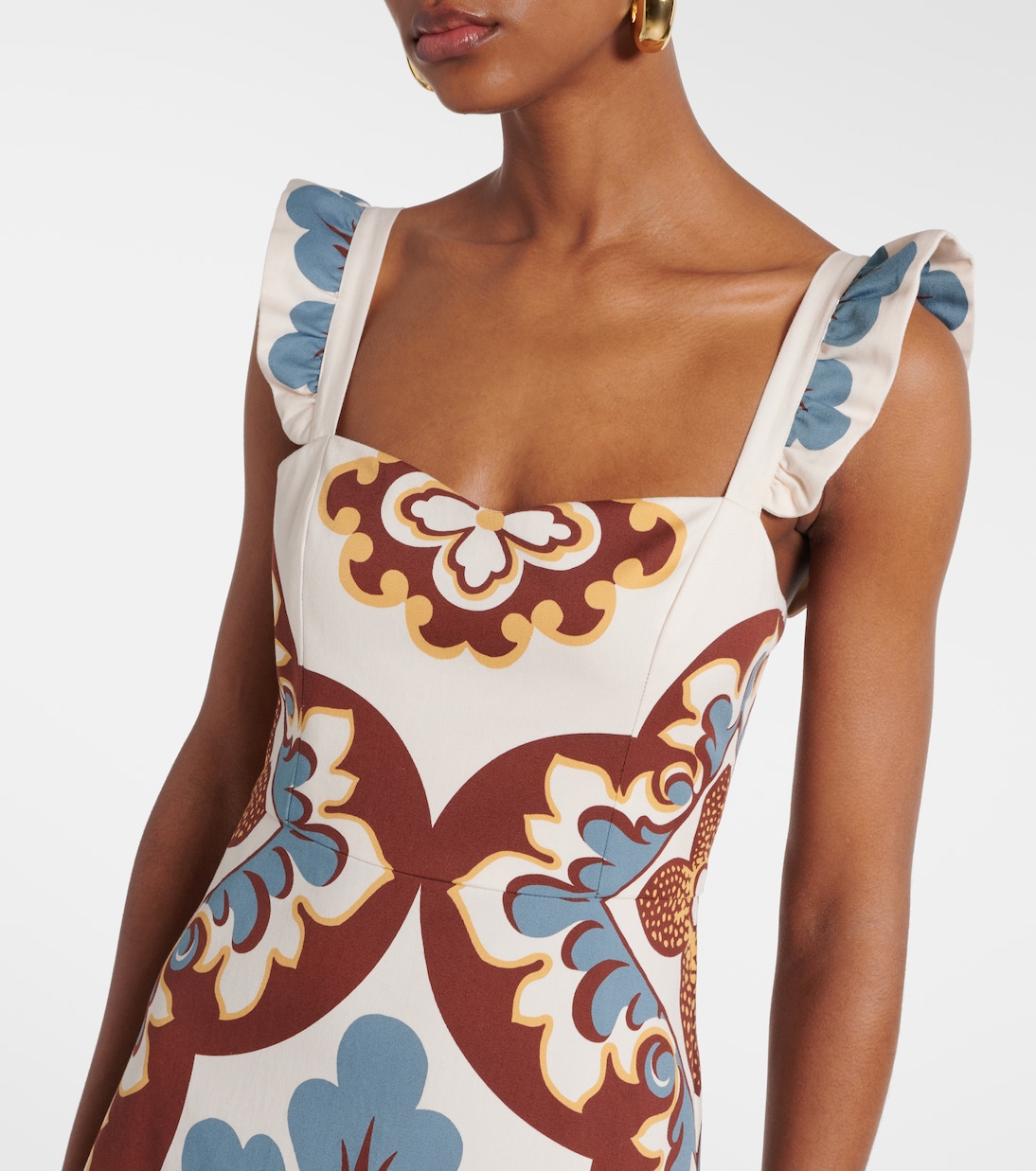 Midikleid Gingerbread aus einem Baumwollgemisch | La DoubleJ