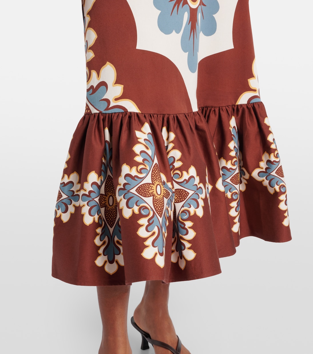 Midikleid Gingerbread aus einem Baumwollgemisch | La DoubleJ