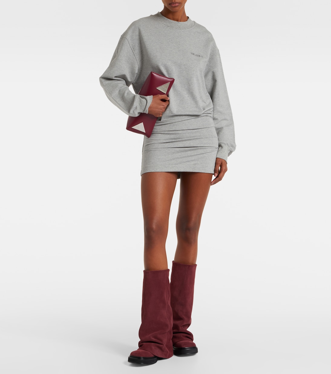 Cotton-blend jersey sweatshirt dress | The Attico