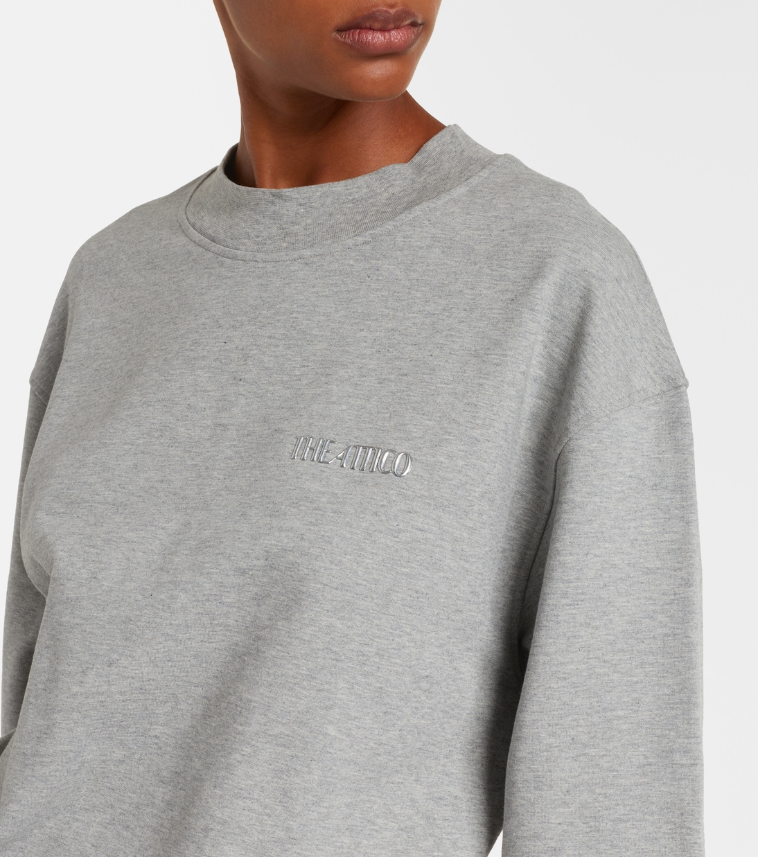 Cotton-blend jersey sweatshirt dress | The Attico