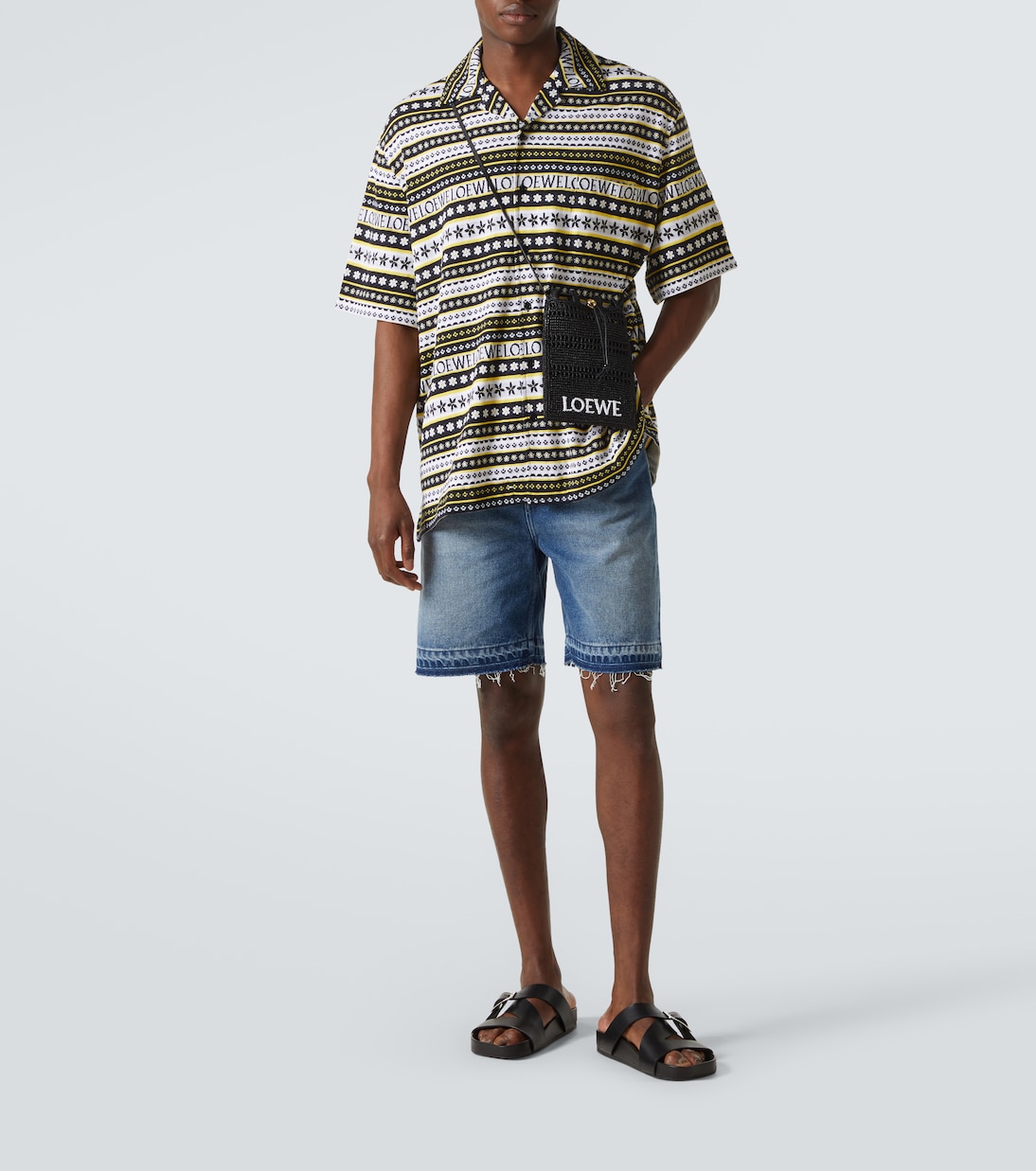 Paula's Ibiza Crossbody Bag aus Raffiabast | Loewe