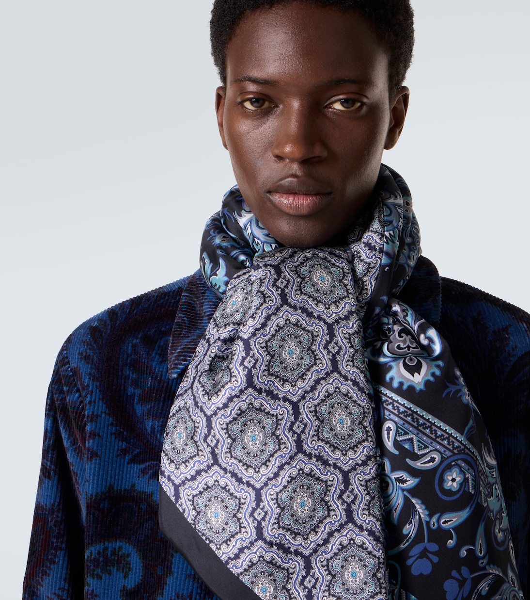 Paisley printed silk twill scarf | Etro