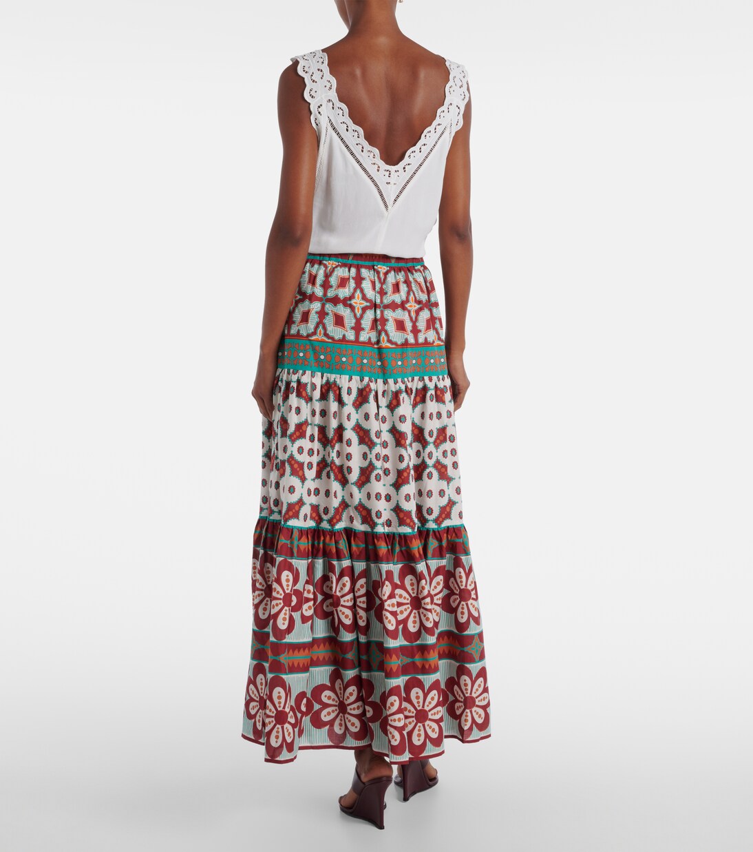 Jupe longue Big imprimée en coton  | La DoubleJ