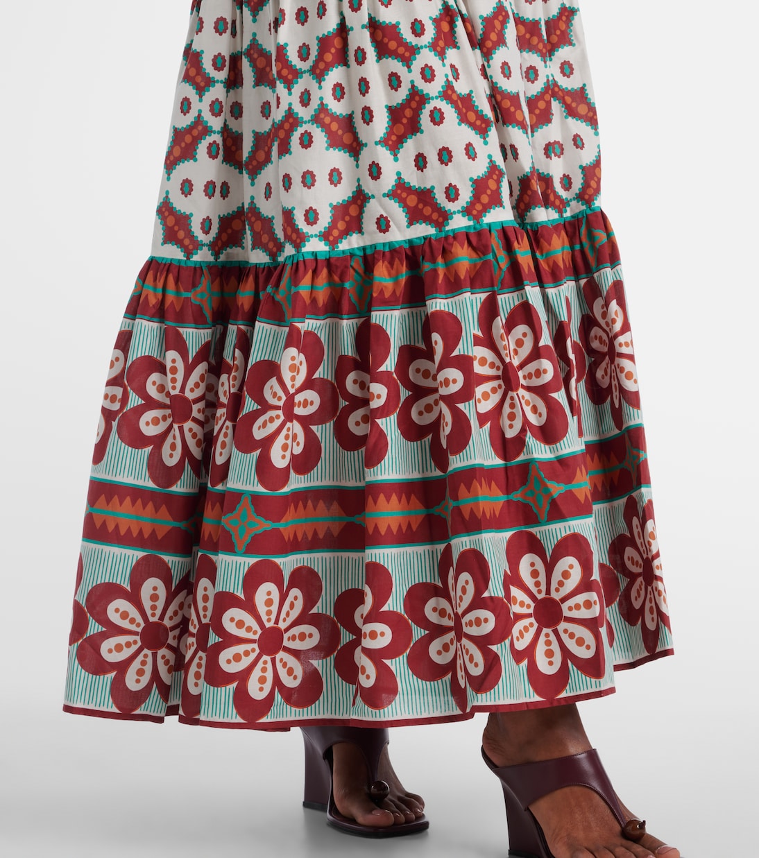 Jupe longue Big imprimée en coton  | La DoubleJ